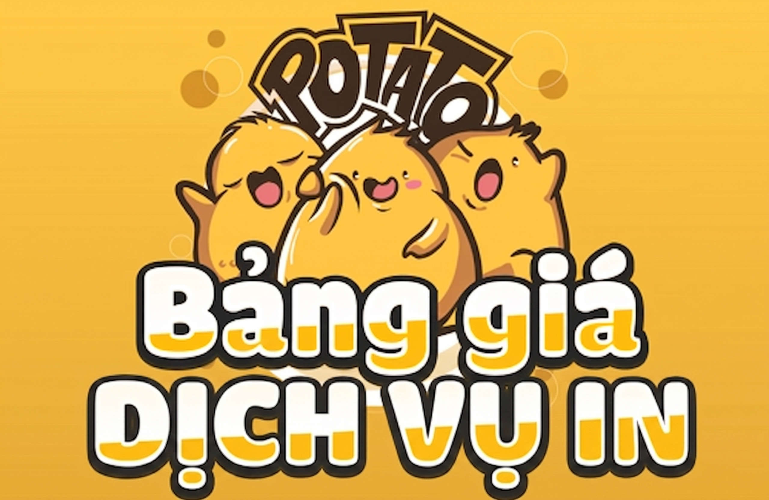 BẢNG GIÁ DỊCH VỤ IN ÁO | POTATO CLOTHING