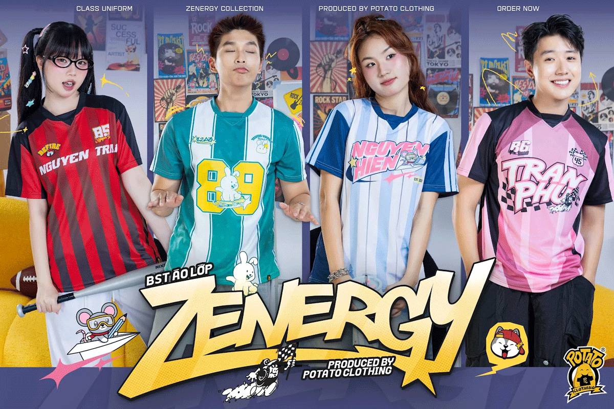 Giới thiệu BST áo lớp bóng bầu dục Zenergy - Khơi nguồn năng lượng, bứt phá cá tính Gen Z