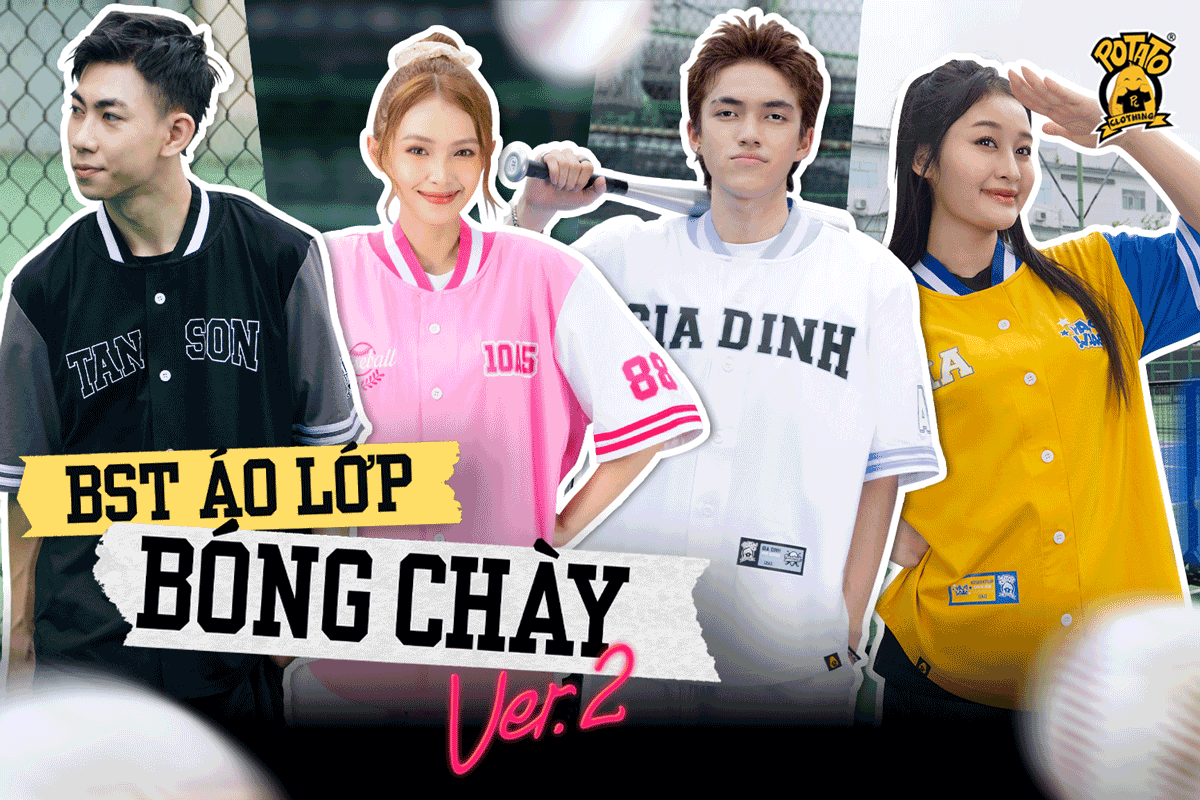 Giới thiệu BST áo lớp bóng chày Ver 2 - Sẵn sàng khuấy đảo năm học mới cùng Potato