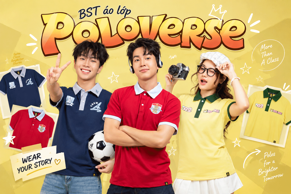 Giới thiệu BST Áo lớp Poloverse - Một vũ trụ, muôn cá tính tại Potato Clothing