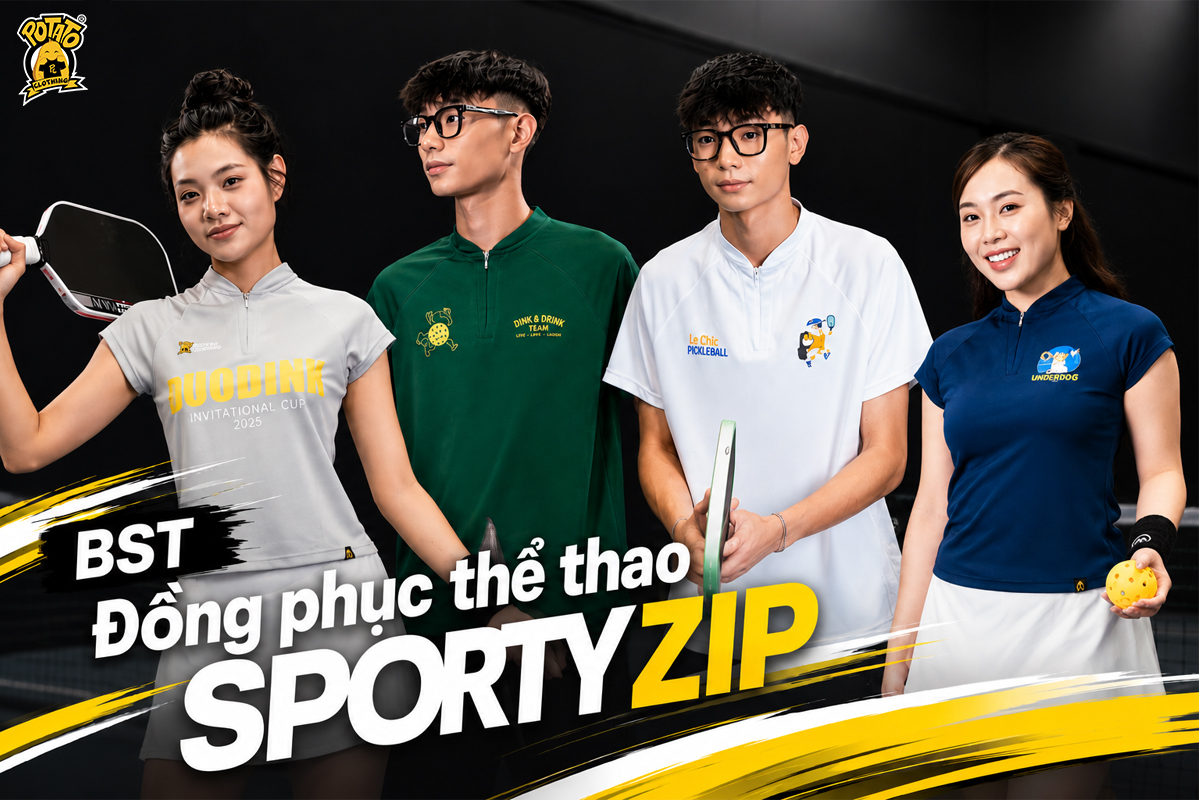 Giới thiệu BST Đồng phục thể thao Sporty Zip - Đồng phục thể thao khóa zip tiện lợi & hợp xu hướng