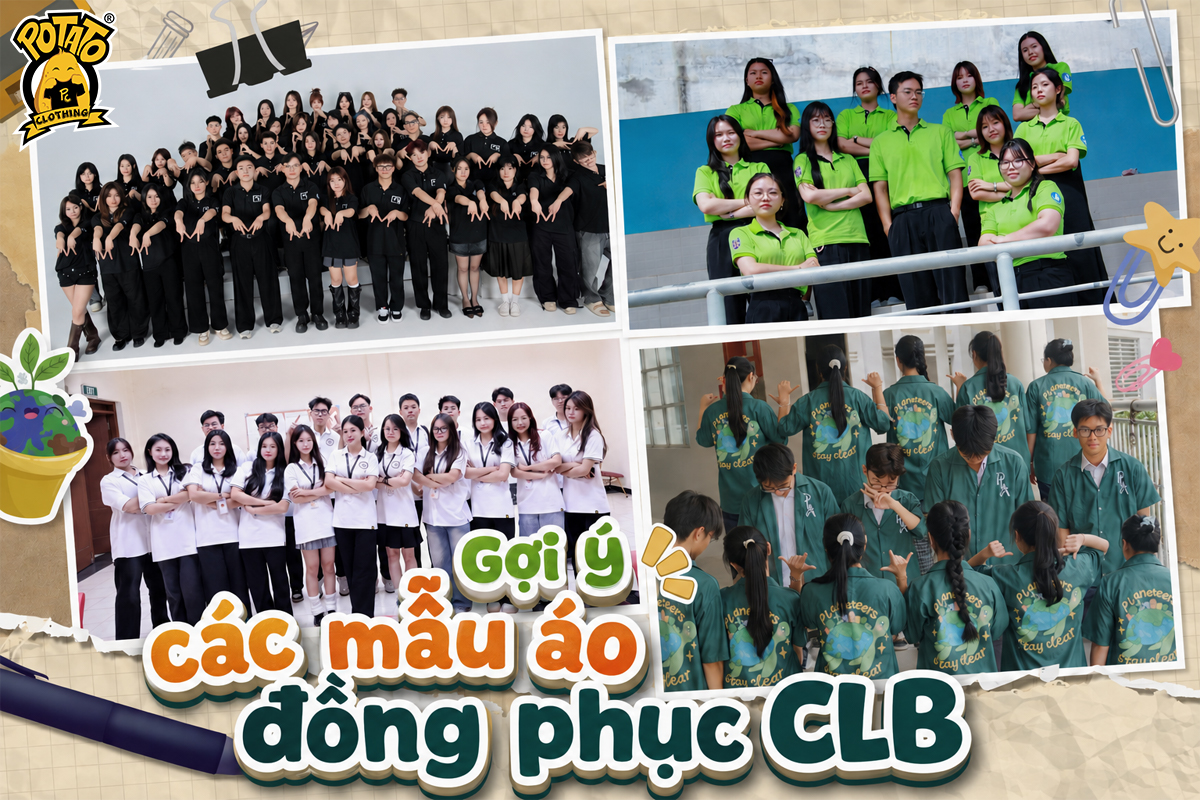 Gợi ý các mẫu áo đồng phục CLB dẫn đầu xu hướng tại Potato Clothing
