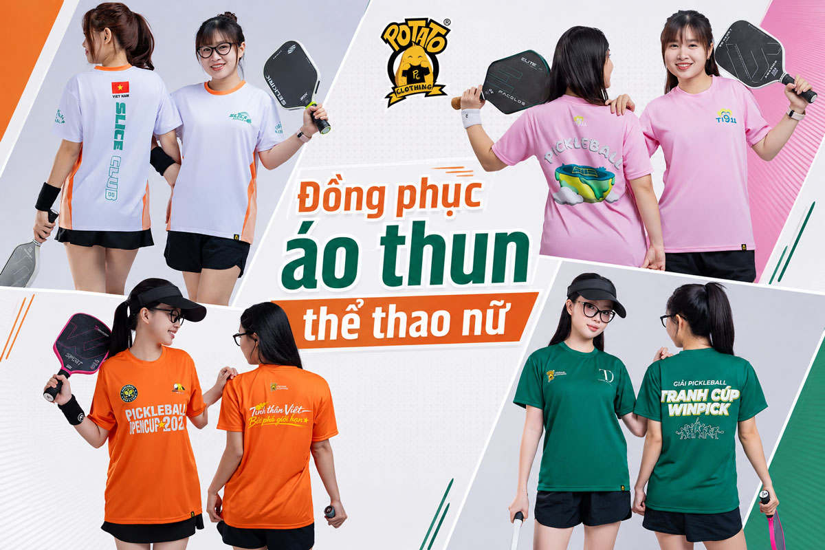 Gợi ý các mẫu áo thun đồng phục thể thao nữ tại Potato Clothing