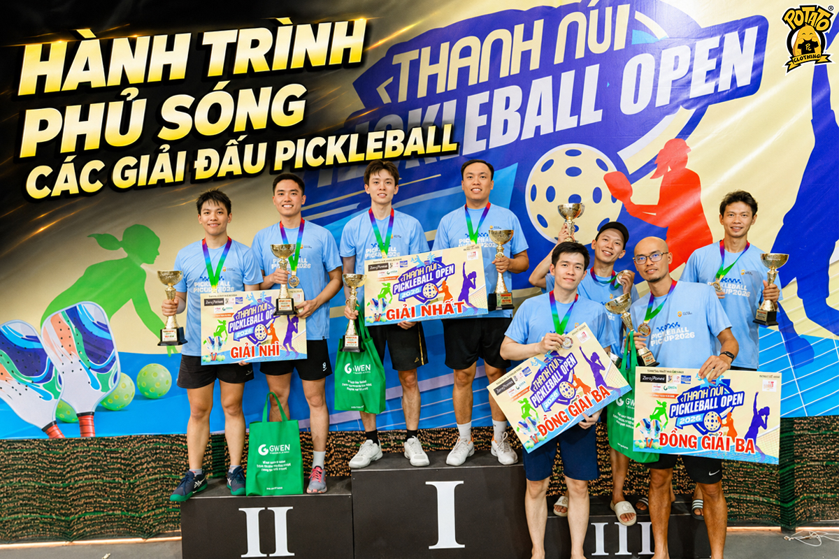 Hành trình phủ sóng các giải đấu Pickleball toàn quốc của Potato Clothing