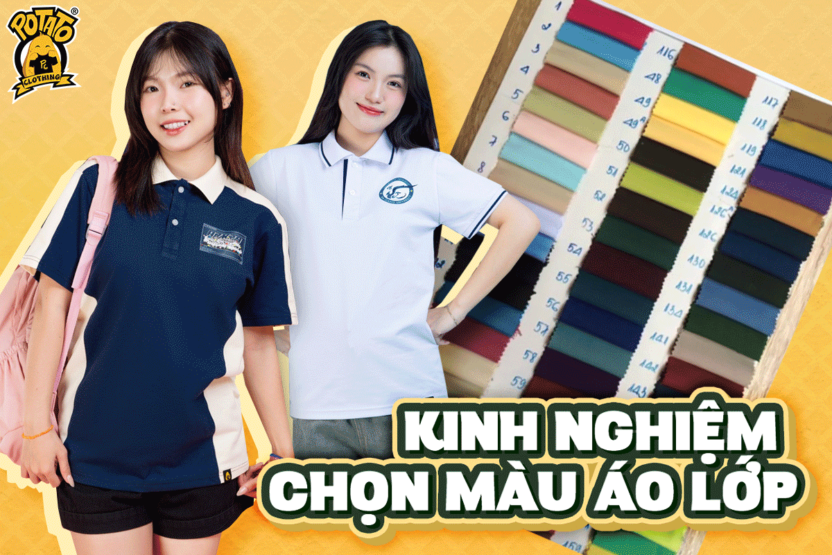Kinh nghiệm chọn màu áo lớp đẹp dành cho các bạn học sinh