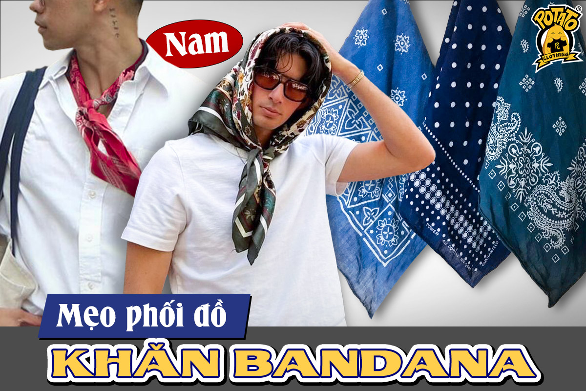 12 mẹo phối đồ với khăn bandana nam cực chất lừ và phong cách