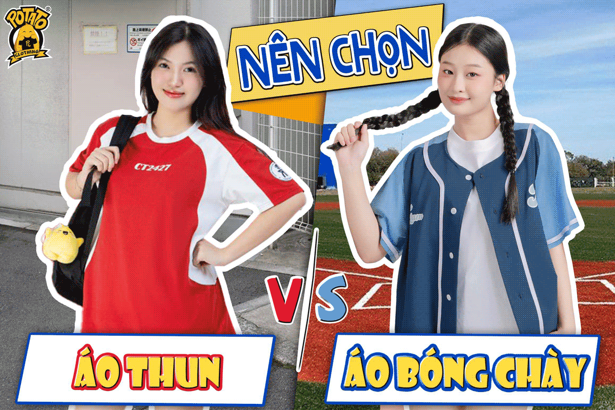 Nên chọn áo bóng chày hay áo thun làm đồng phục lớp?