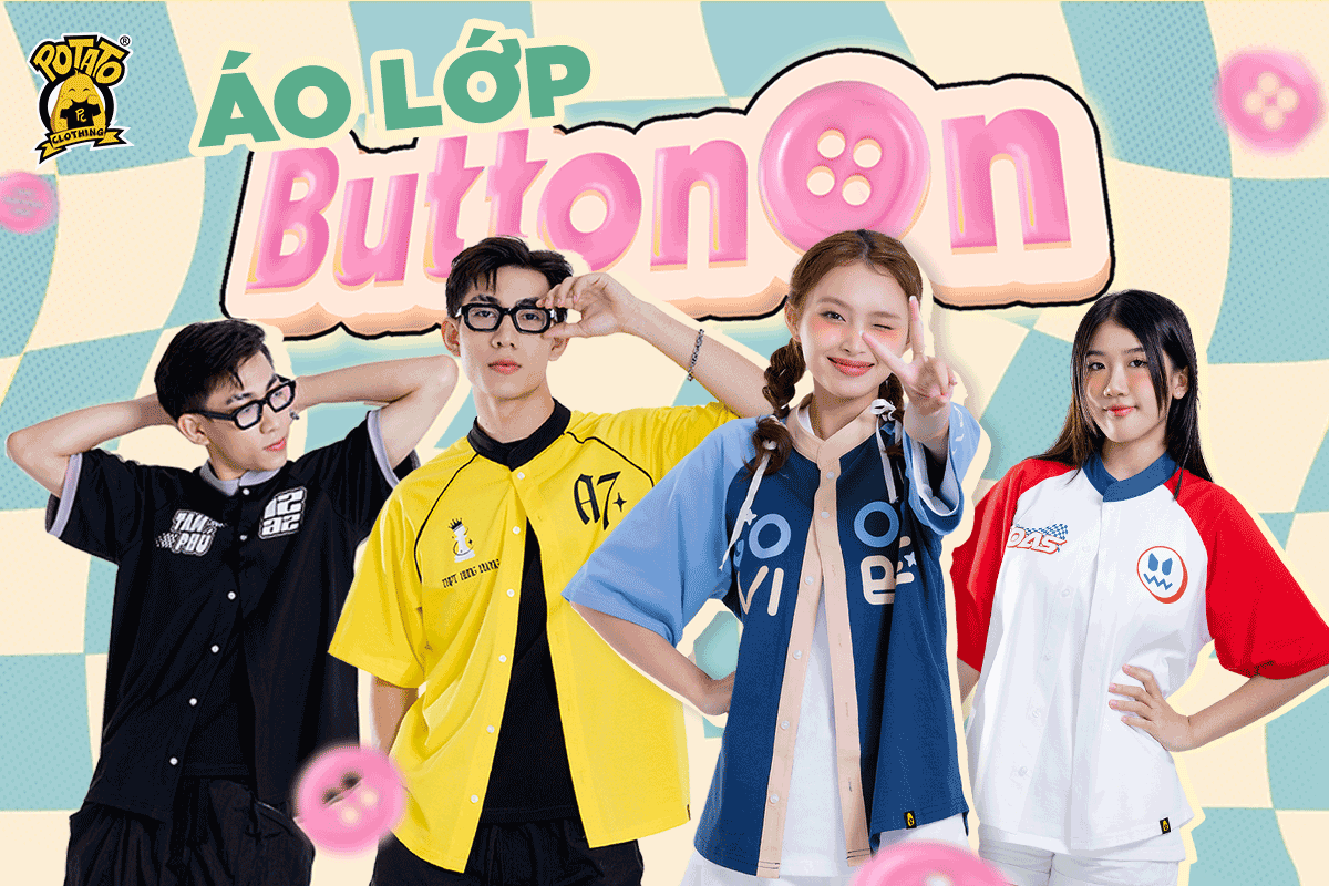Ra Mắt BST ButtonOn - Áo sơ mi cổ trụ mới lạ, áo lớp 