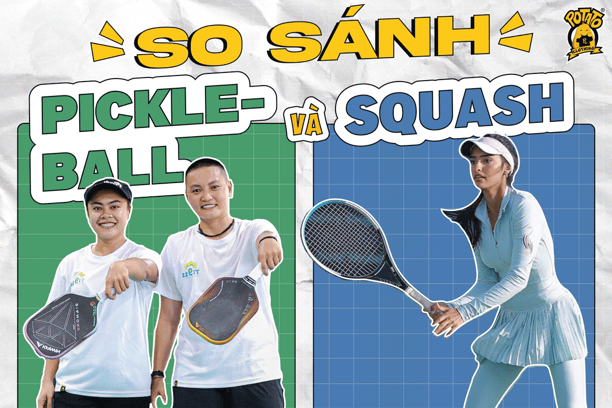 So sánh pickleball và squash có gì khác biệt?
