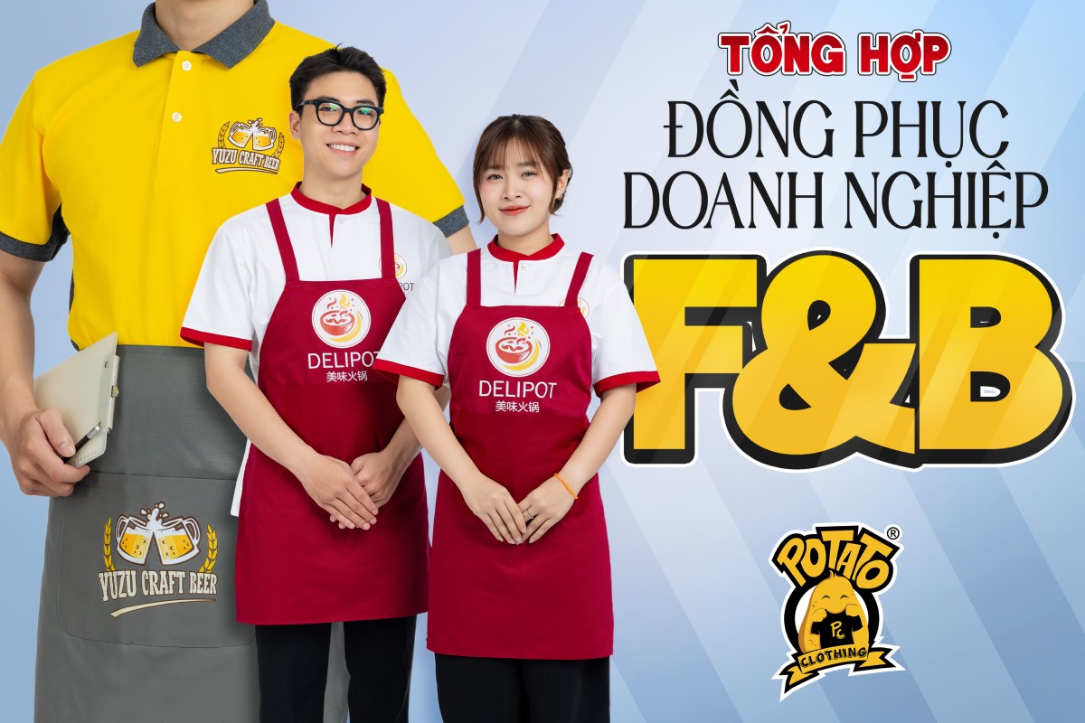 Tổng hợp các mẫu đồng phục F&B tại Potato
