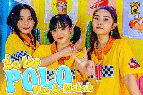 POLO OVERSIZED MIX & MATCH: Áo lớp thời trang độc đáo