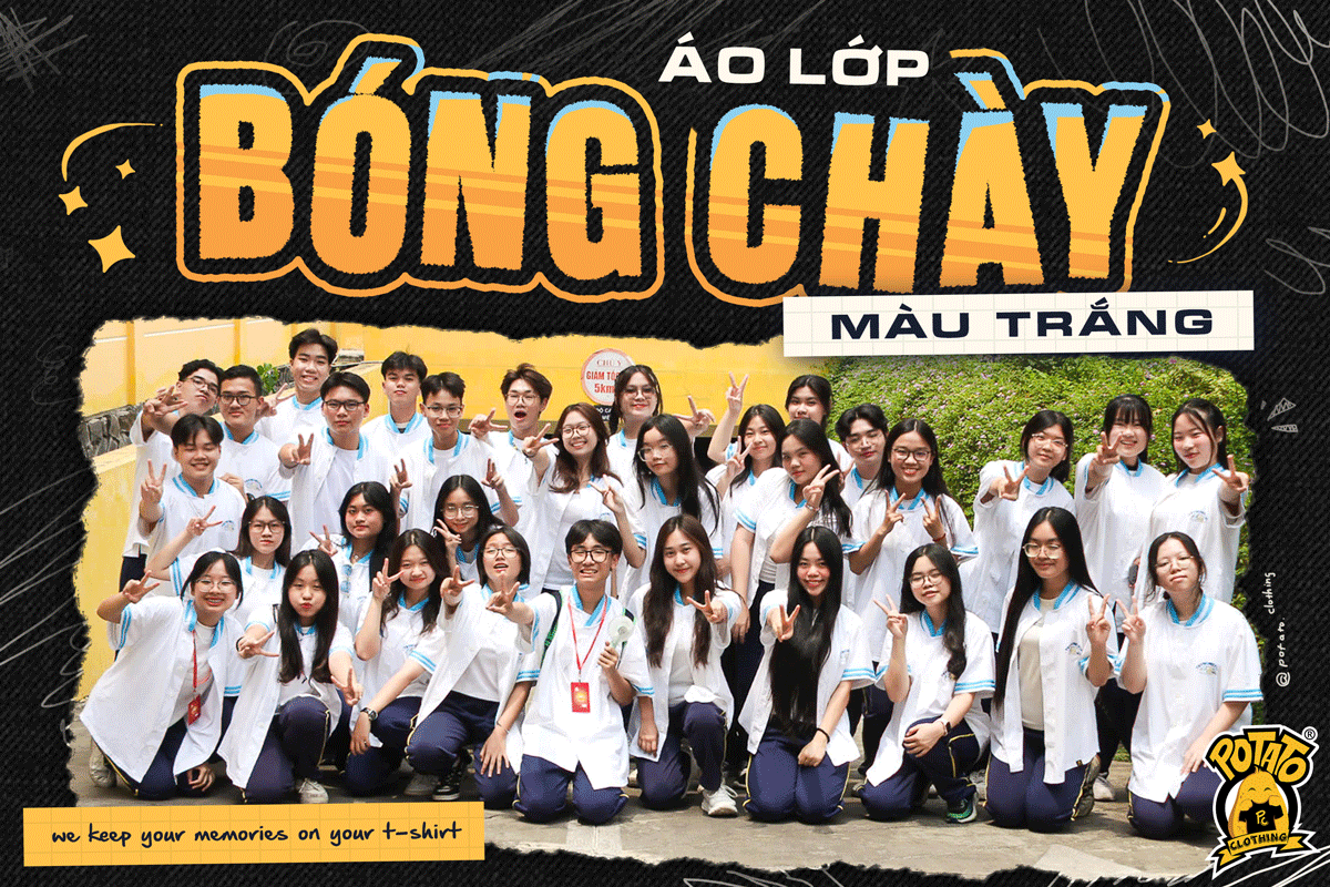 Tổng hợp các mẫu áo lớp bóng chày trắng tại Potato Clothing