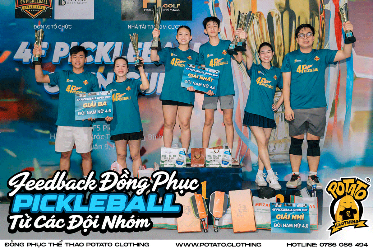 Tổng hợp feedback đồng phục pickleball từ 15 đội nhóm tại Potato Clothing