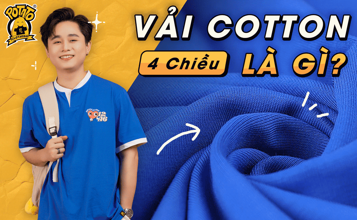 Vải cotton 4 chiều là gì? So sánh vải cotton 4 chiều và 2 chiều