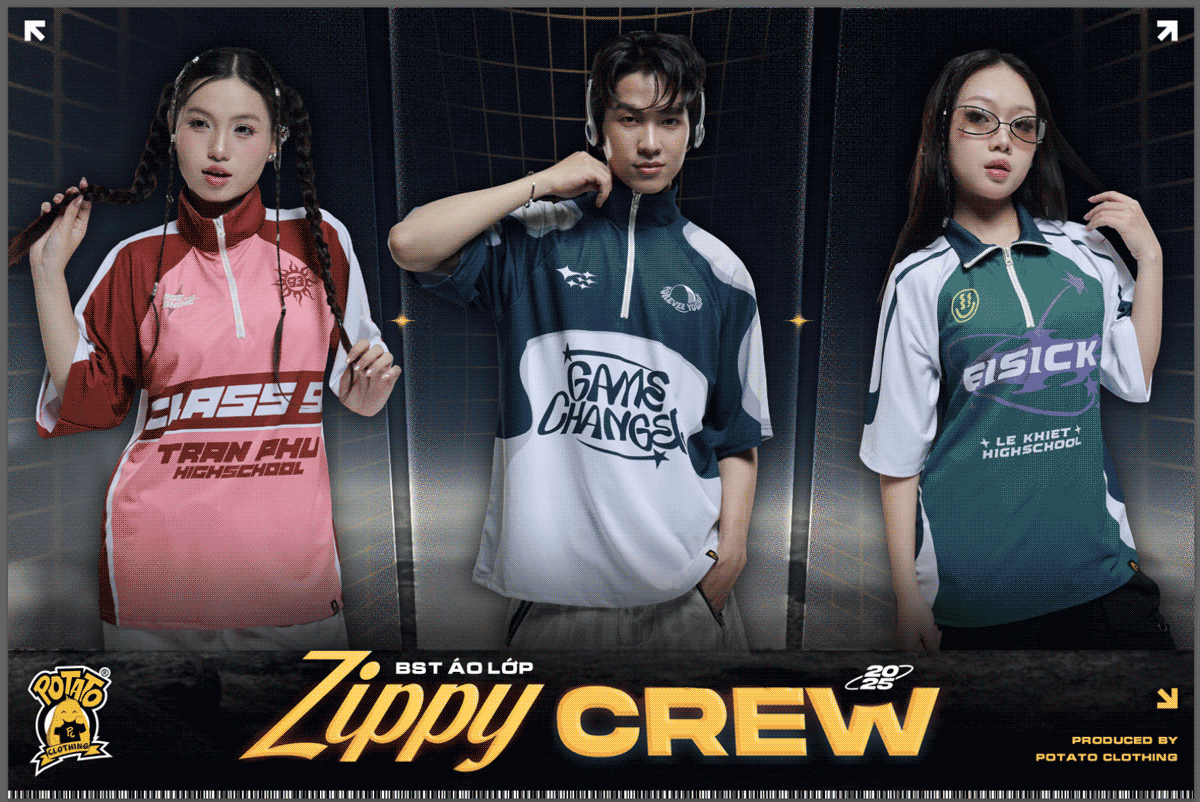 Giới thiệu BST Zippy Crew - Bước vào vũ trụ, bùng nổ cá tính cùng Potato