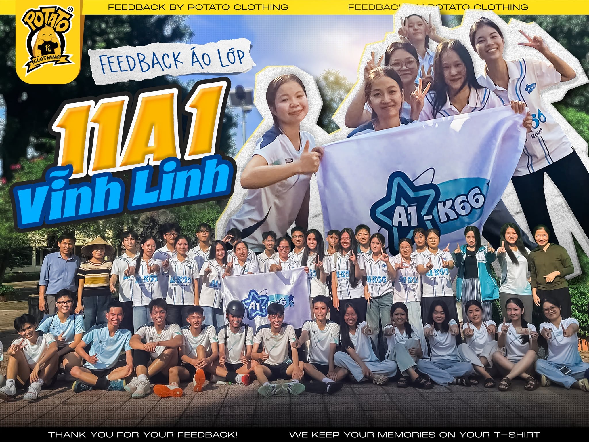 Feedback áo lớp sơ mi 11A1 Vĩnh Linh - ảnh 1