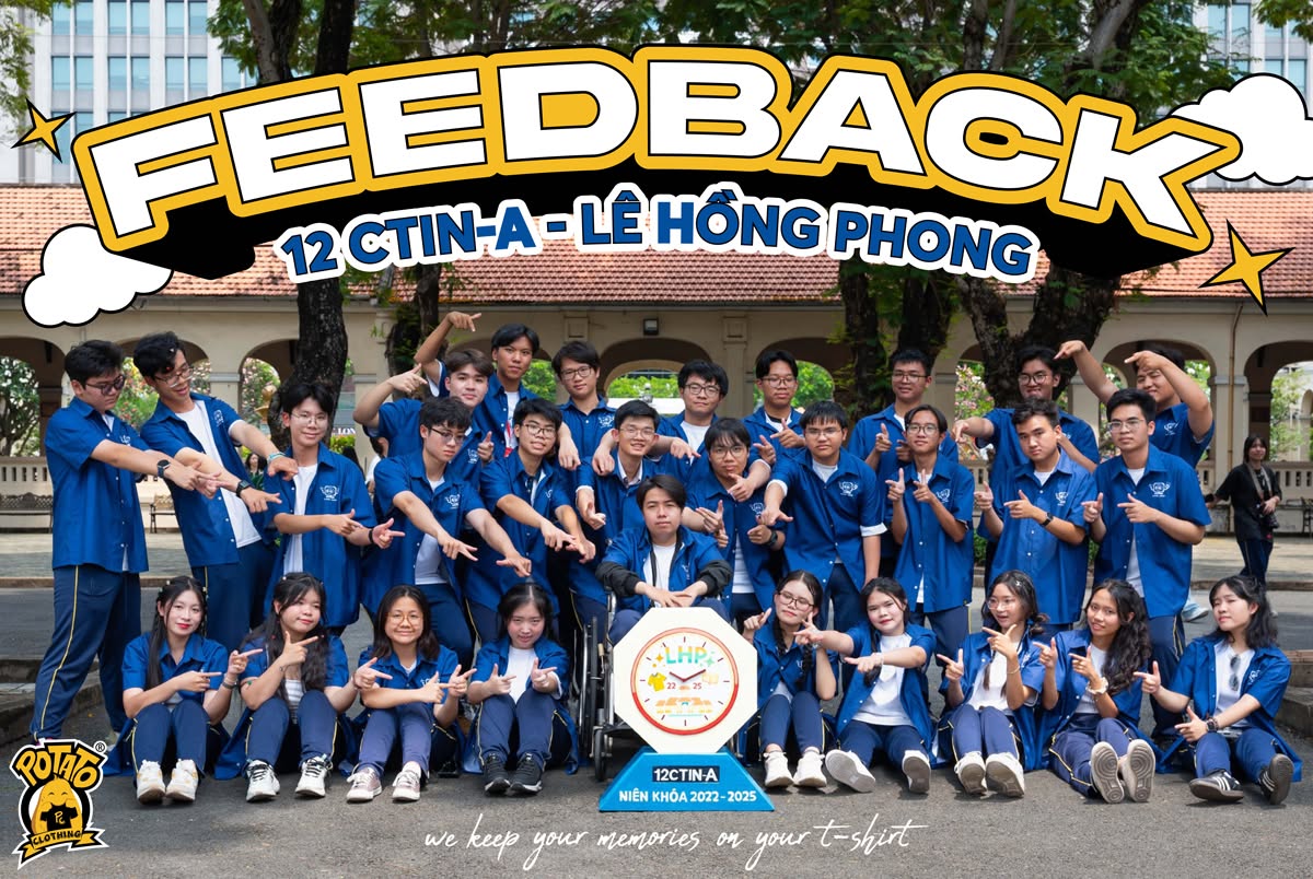 Feedback áo lớp sơ mi 12 CTIN-A Lê Hồng Phong - ảnh 1