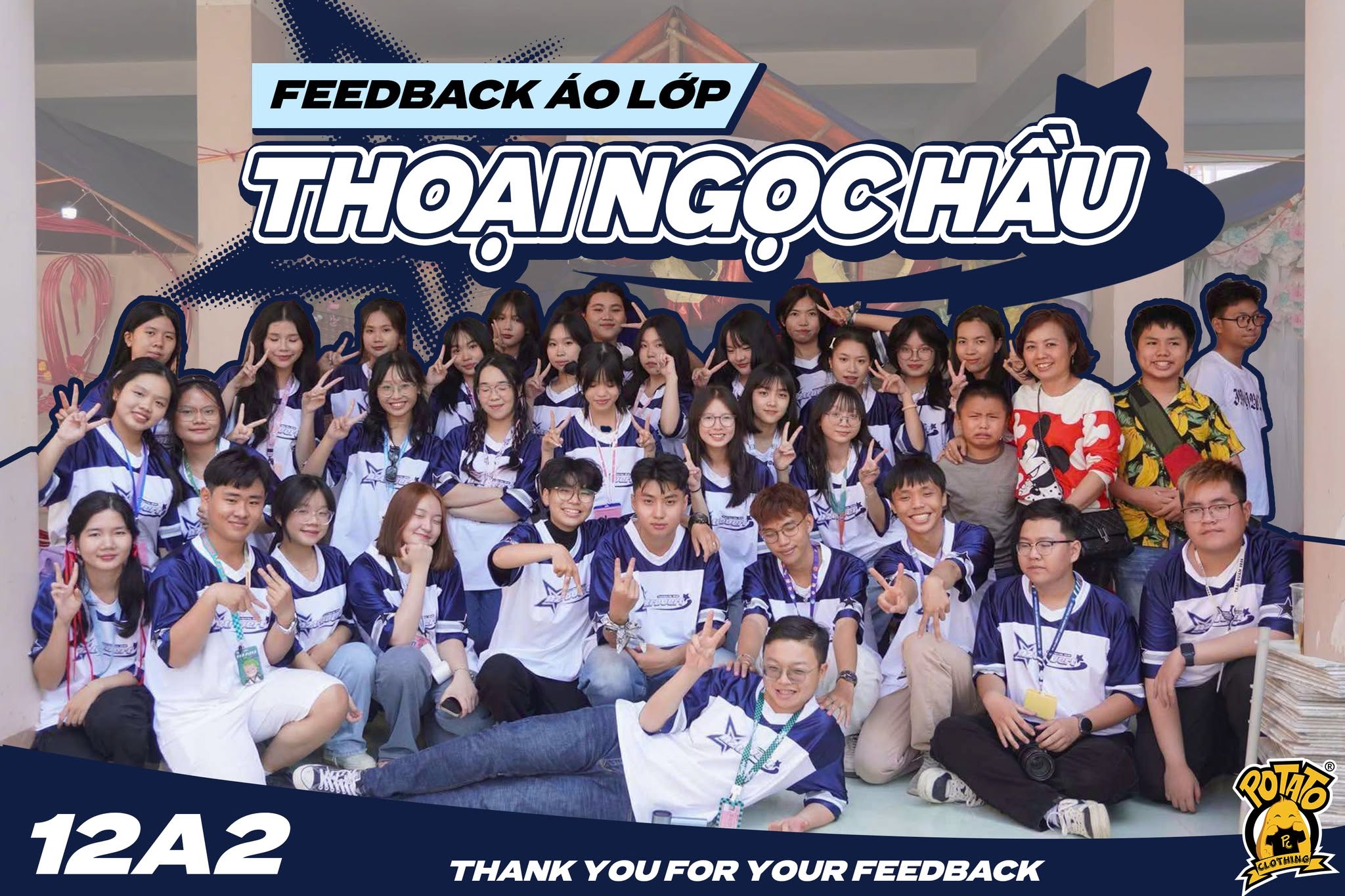 Feedback áo lớp bóng bầu dục 12A2 Thoại Ngọc Hầu - ảnh 1