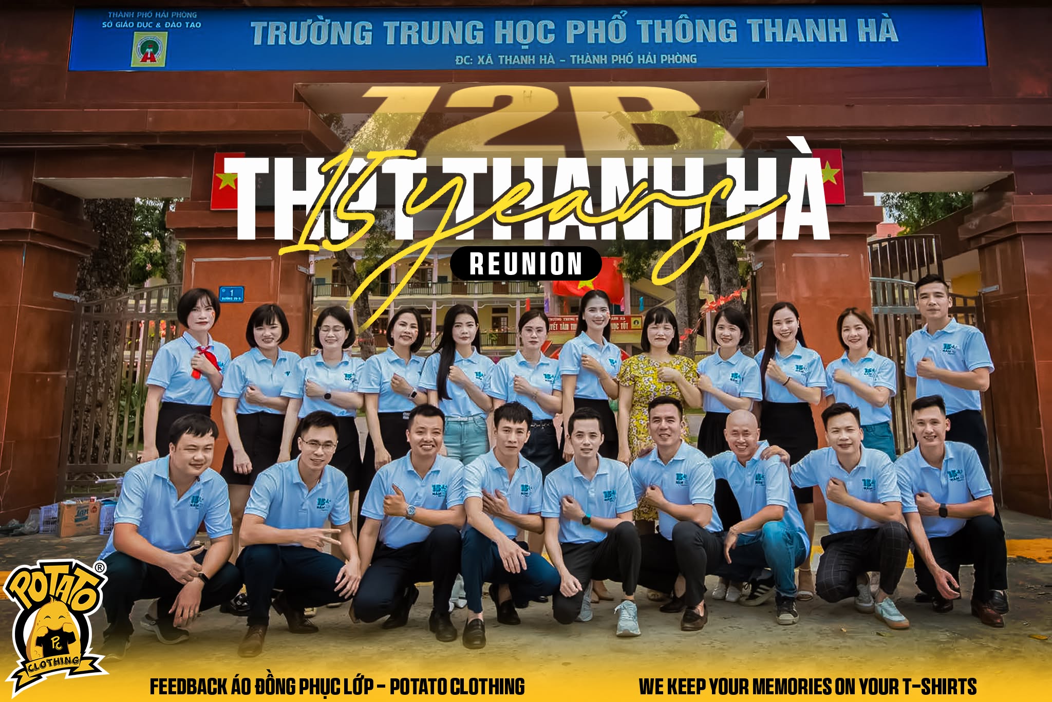 Feedback đồng phục polo họp lớp 12B THPT Thanh Hà - ảnh 1