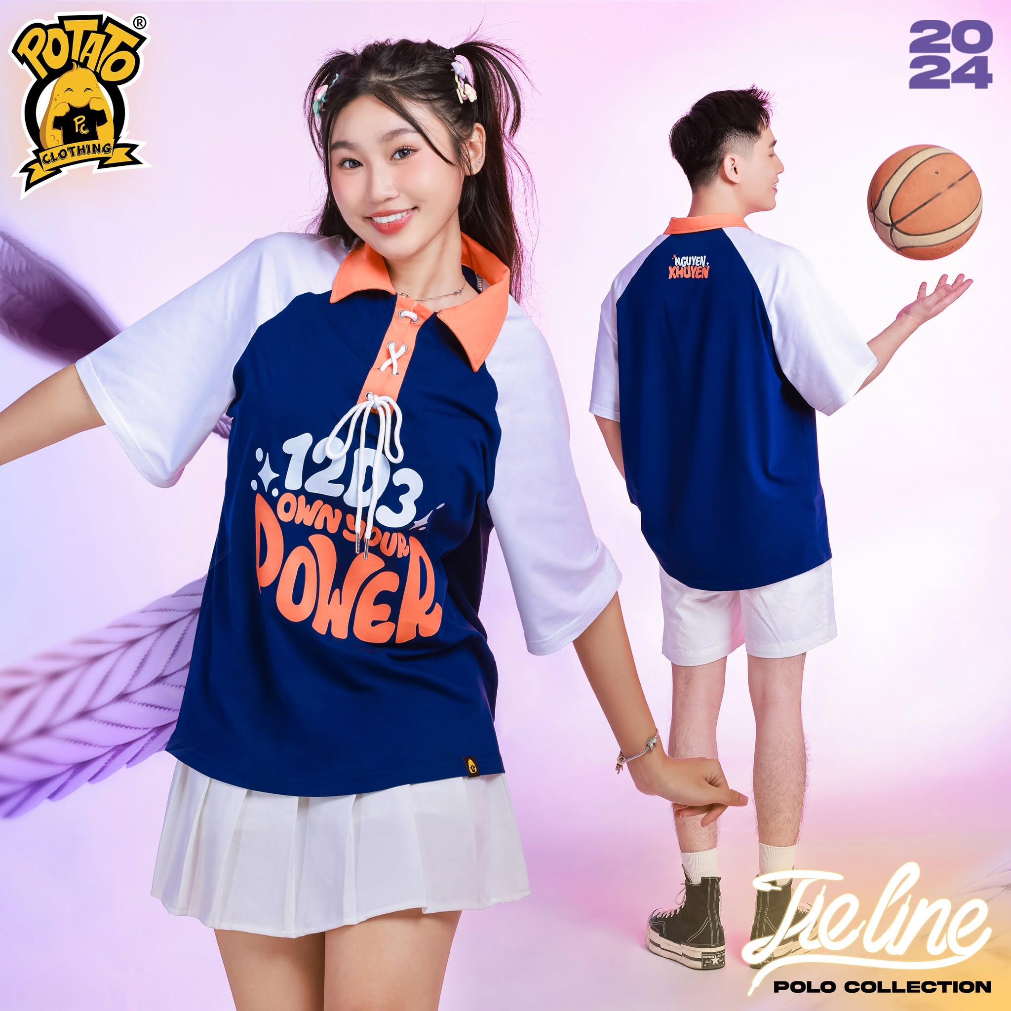 Áo lớp Tie Line Polo mẫu 4