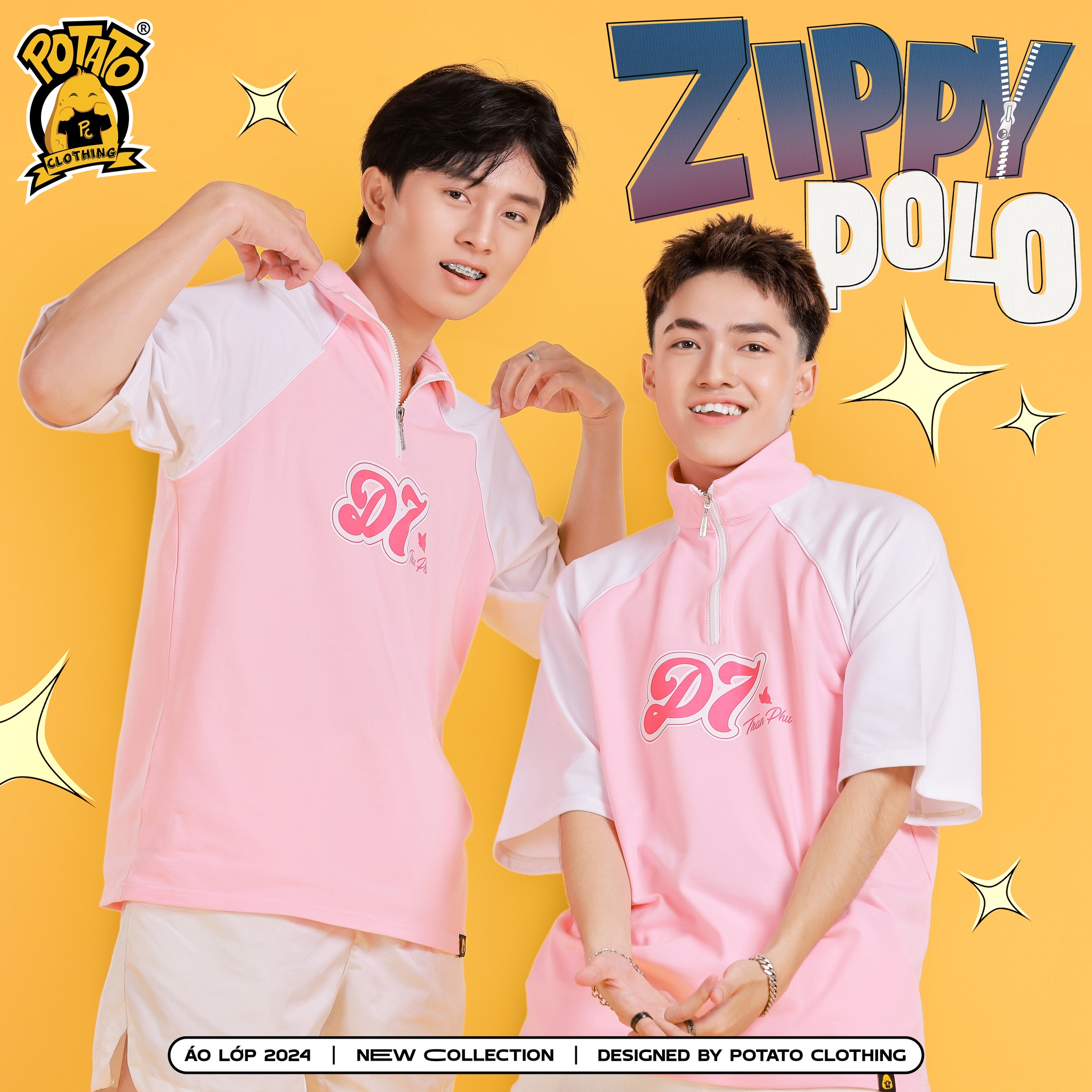 Zippy polo đồng phục nhóm nhảy Potato Clothing - ảnh 3