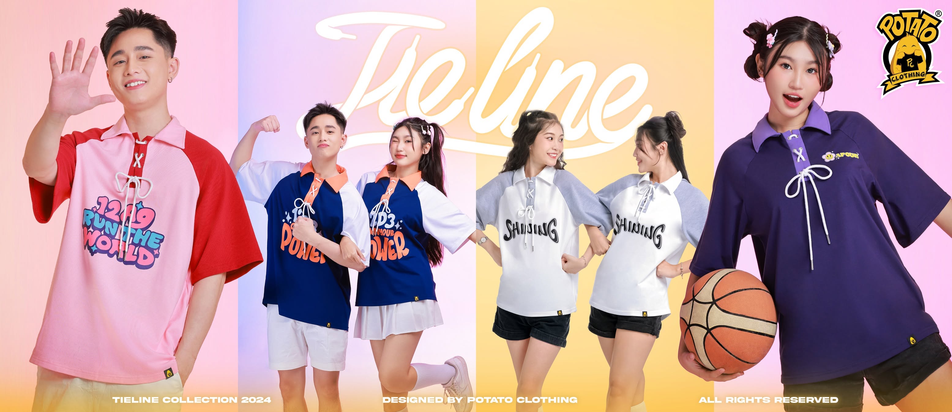 Áo lớp Tie Line Polo phối viền Potato Clothing