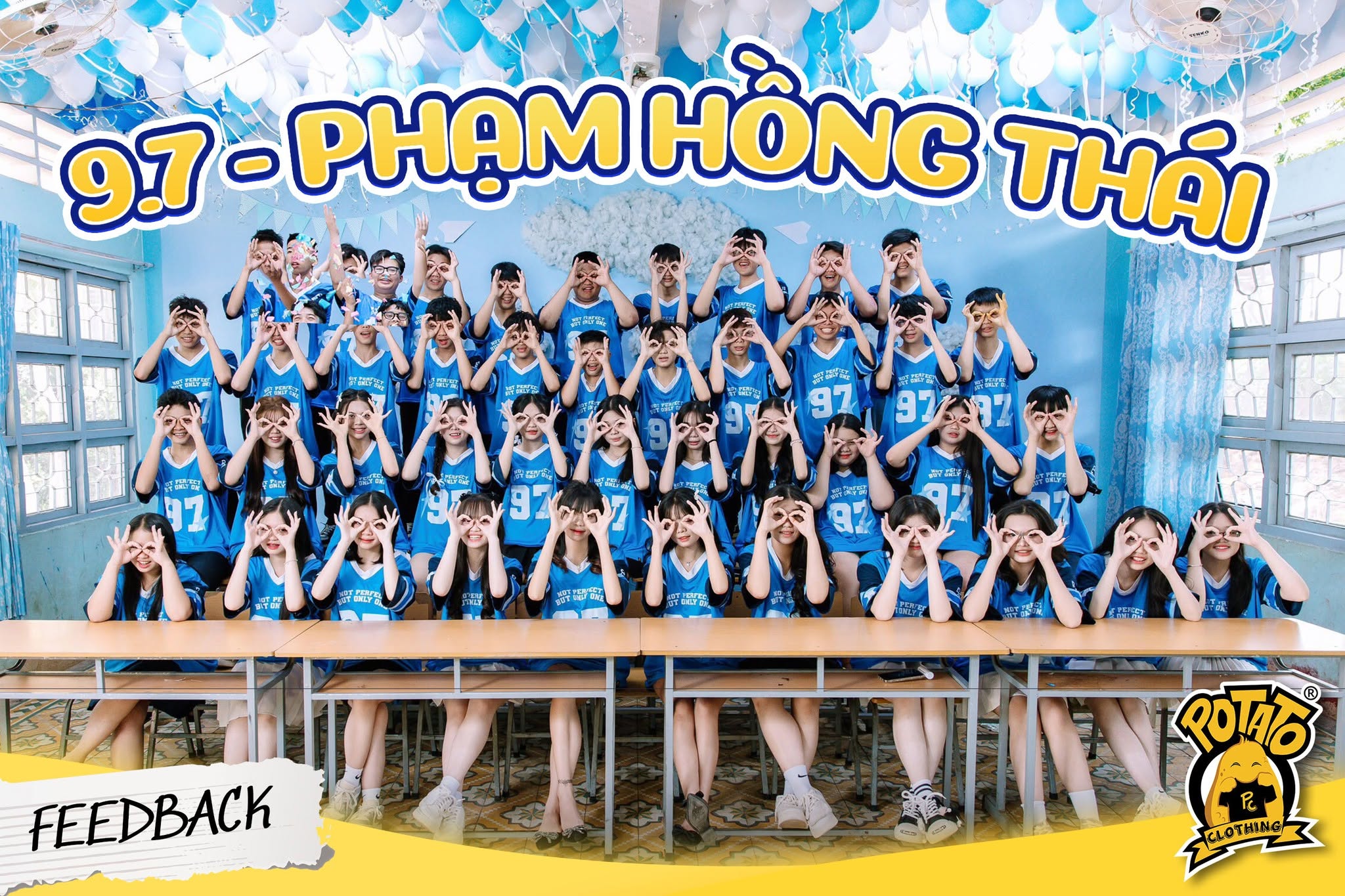 Feedback áo lớp xanh dương 1