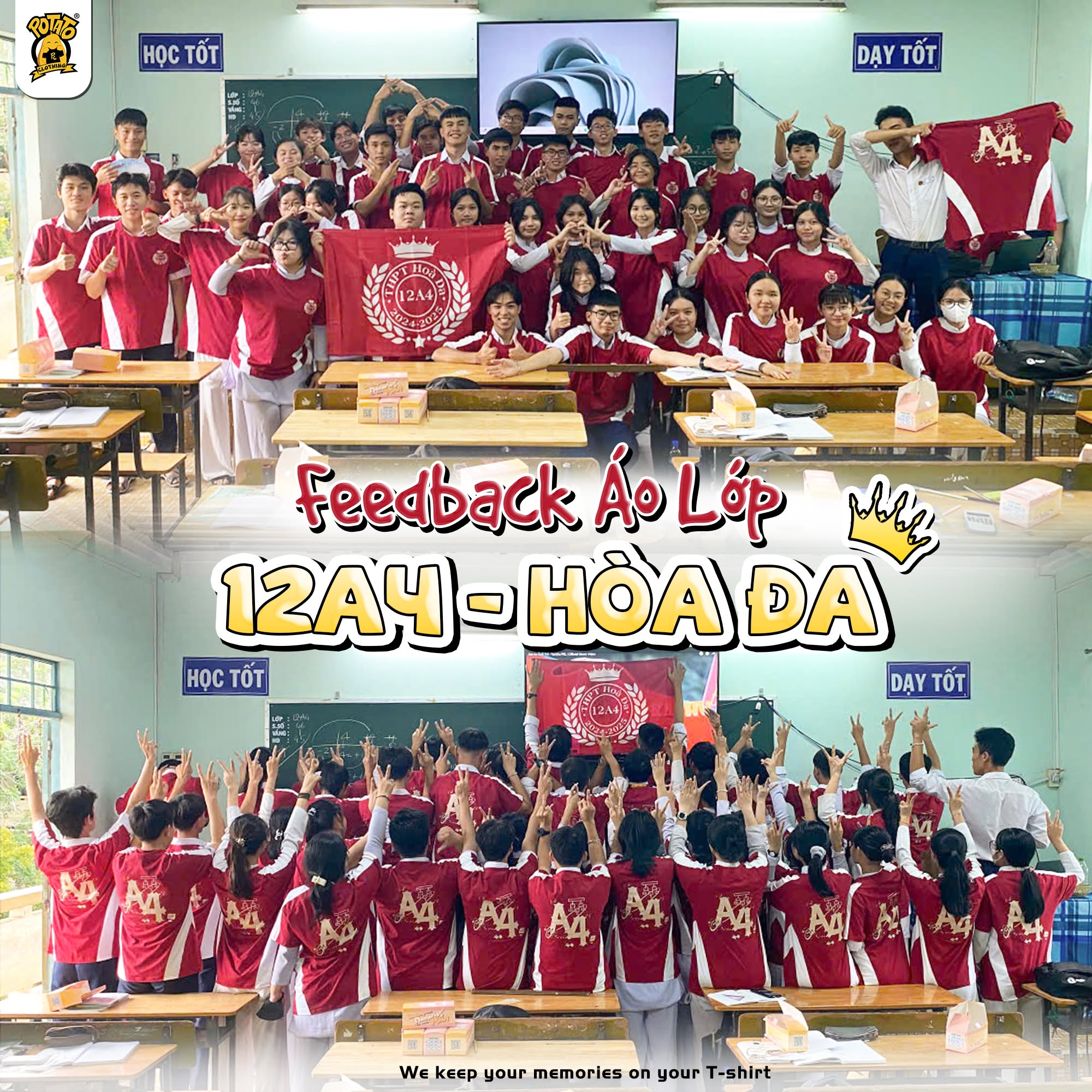 Feedback áo lớp Potato Clothing 03