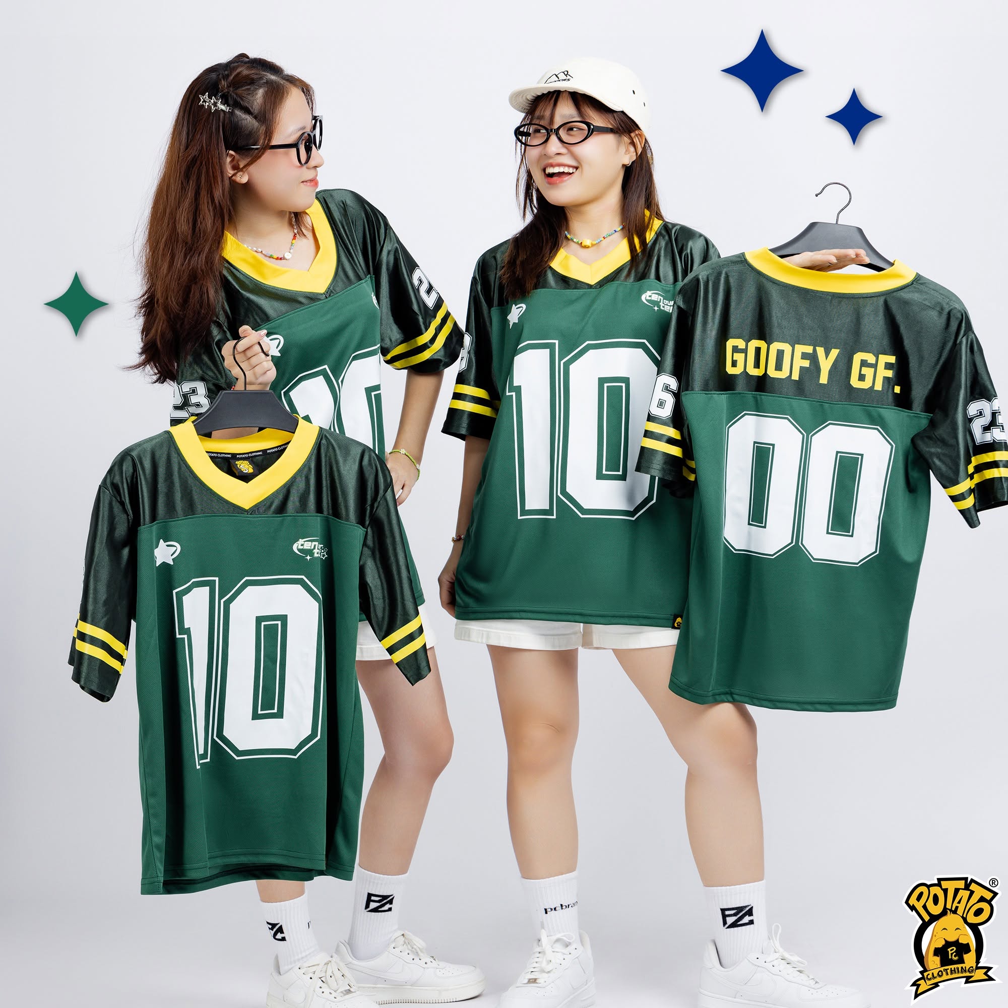 Áo lớp football jersey xanh lá mẫu 4