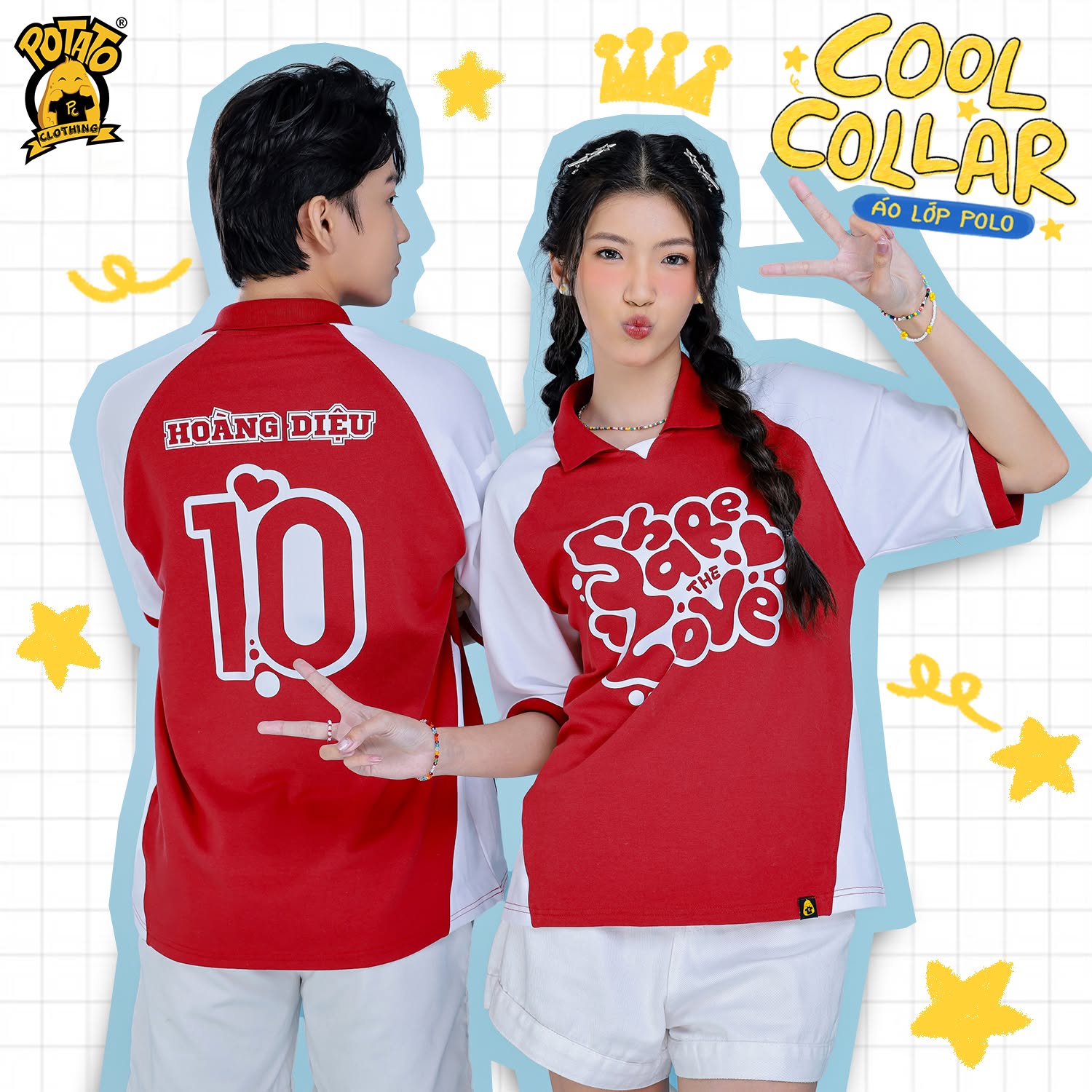 Áo polo đỏ mẫu 5