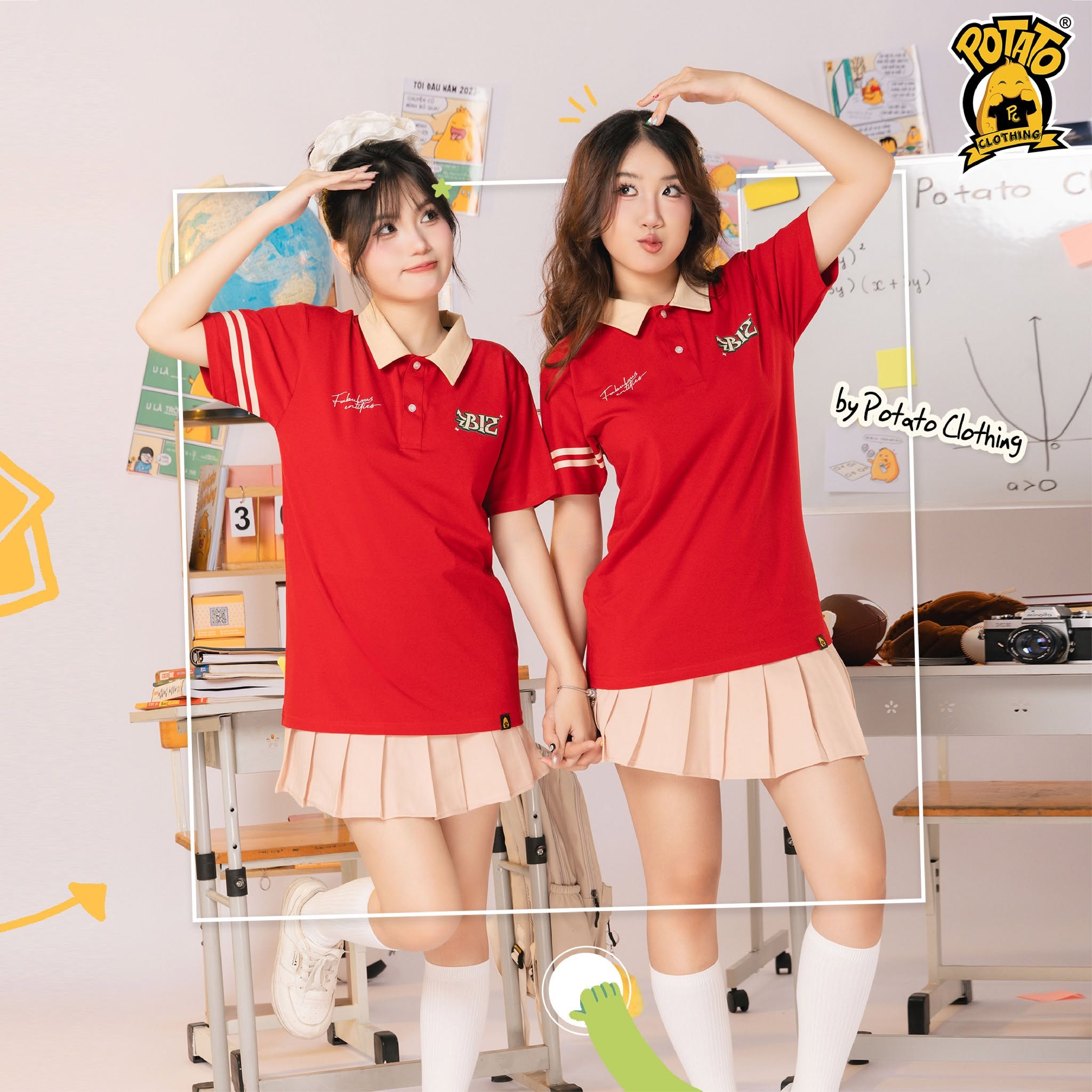 Ảnh phối áo đỏ với váy 01