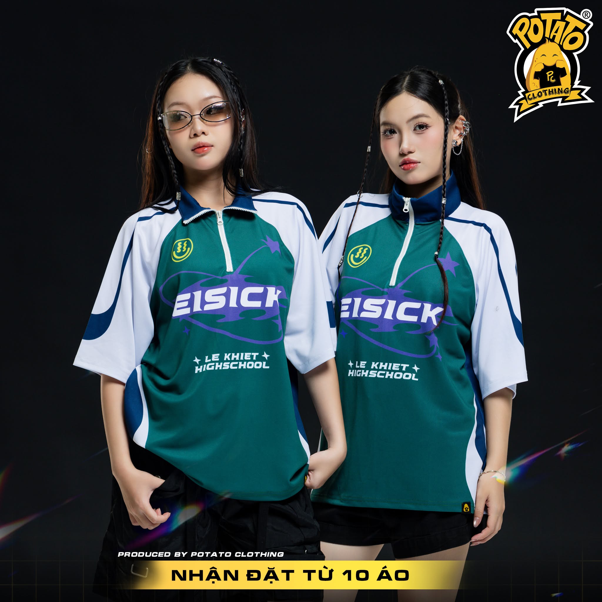 Zippy polo đồng phục nhóm nhảy Potato Clothing - ảnh 1
