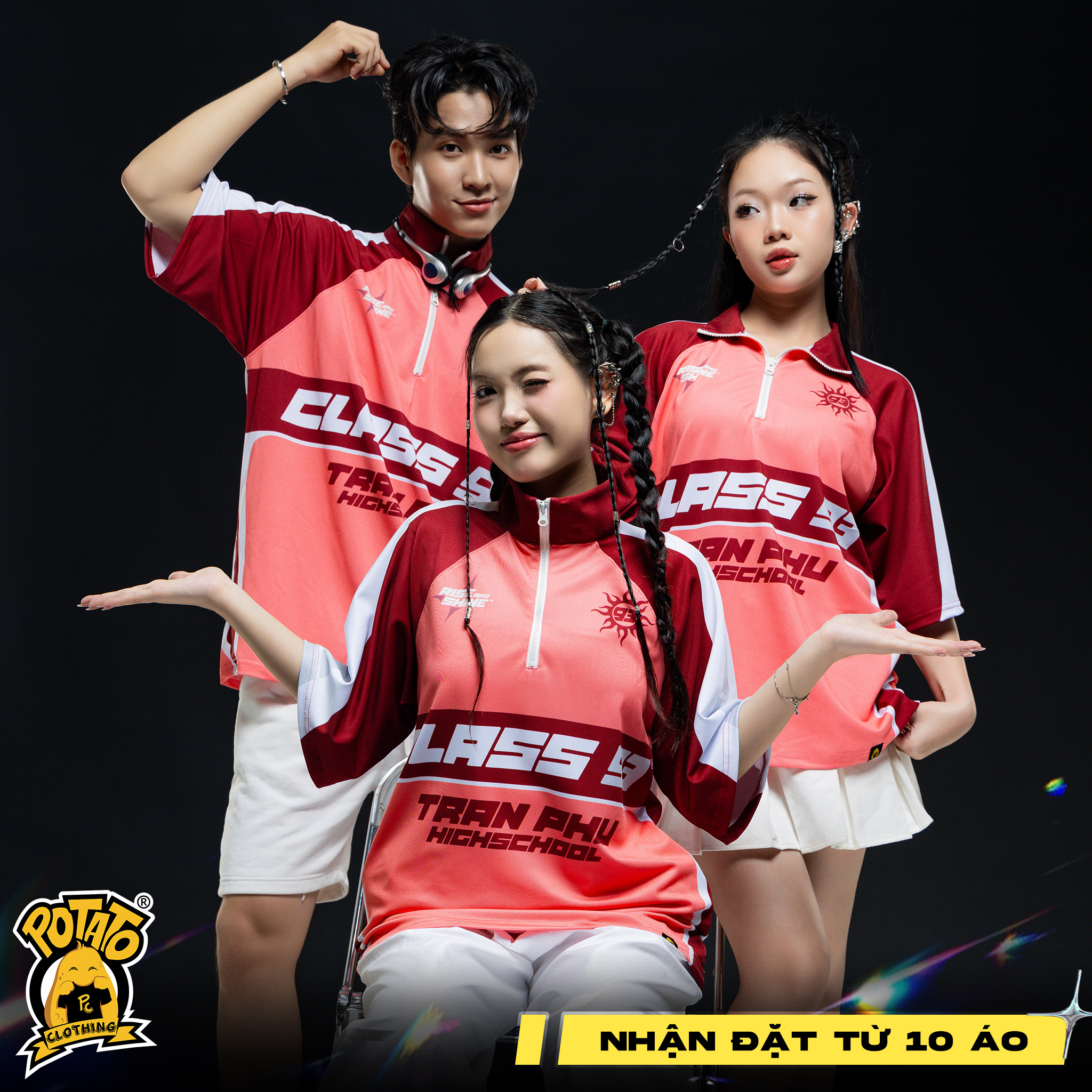 Áo polo zippy đỏ mẫu 1
