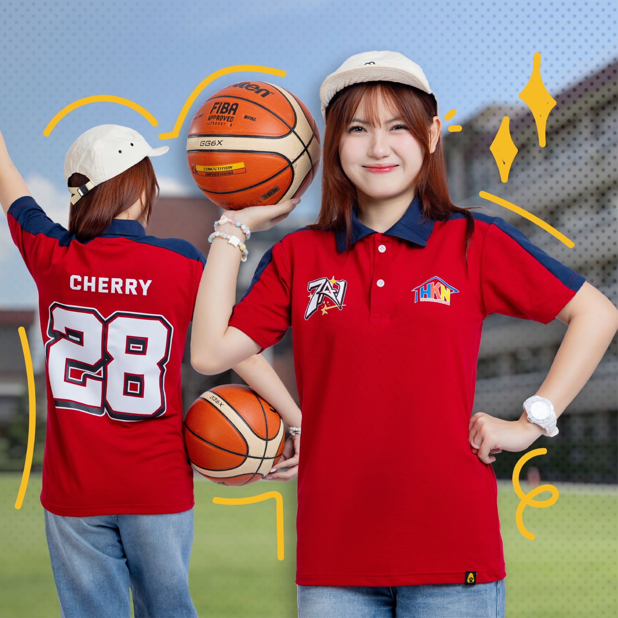 Áo polo đỏ mẫu 6