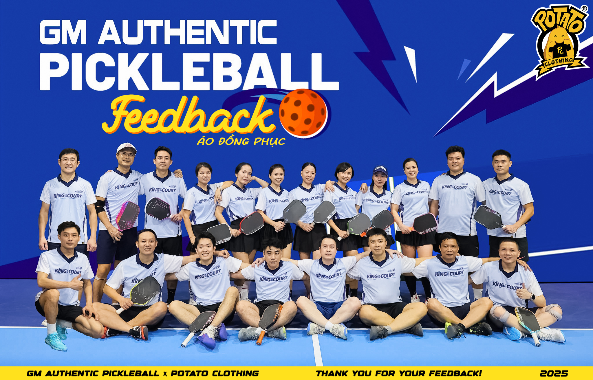 Feedback khách hàng đồng phục Pickleball Potato Clothing 3