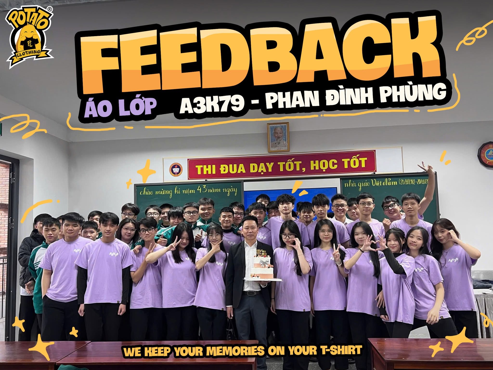 Feedback thực tế từ lớp mặc áo Potato 03