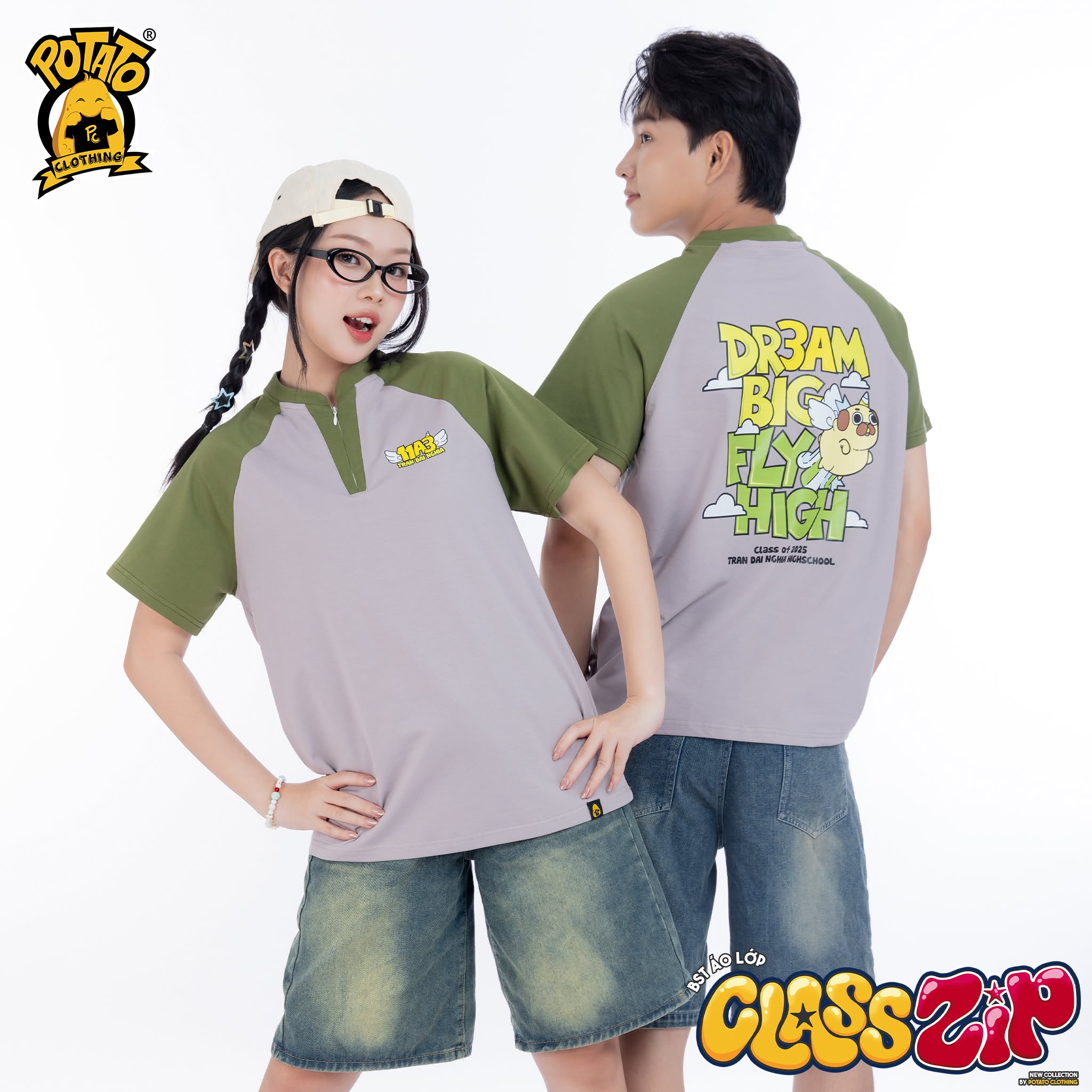 Mẫu áo lớp in slogan 02