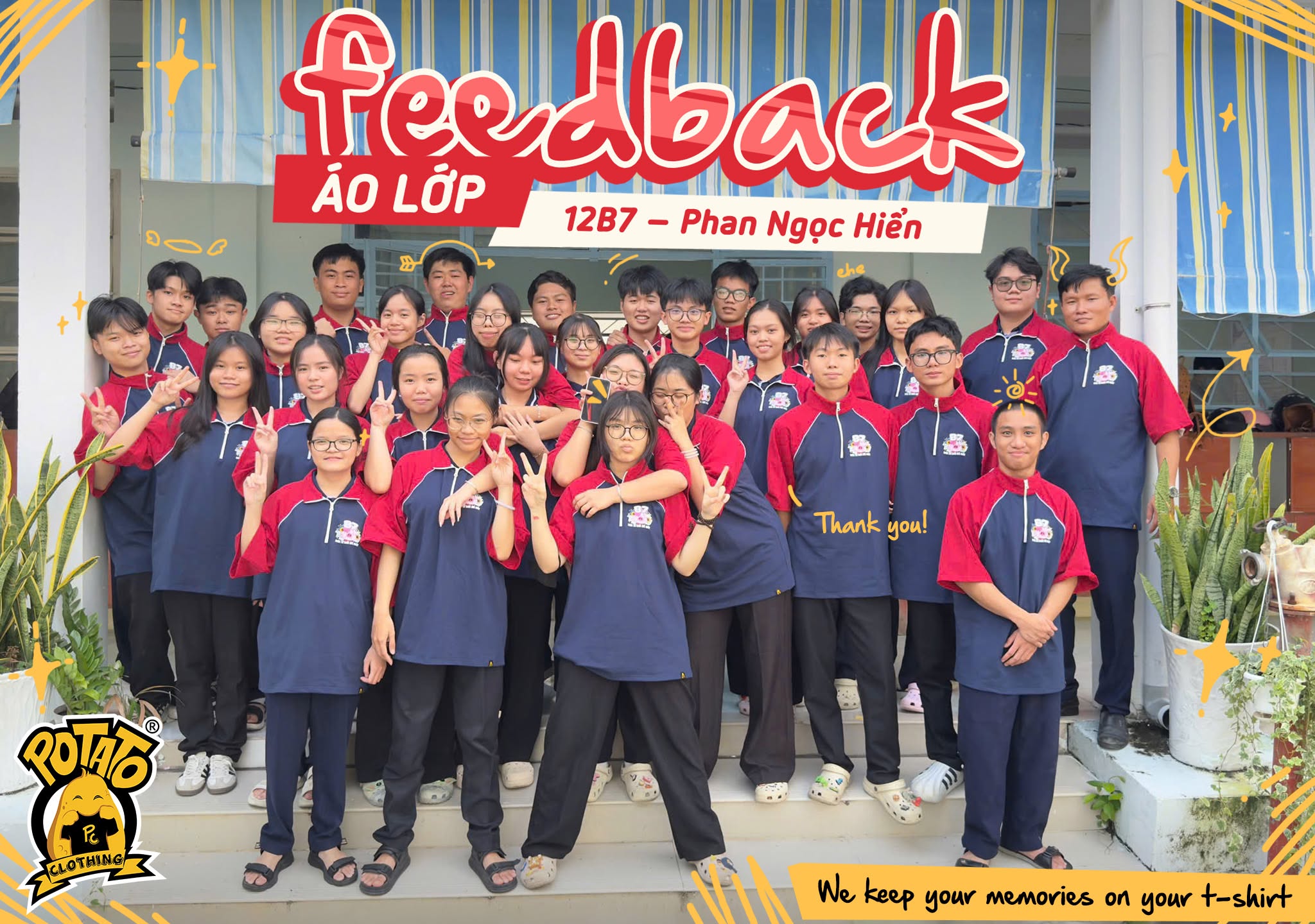 Feedback áo lớp xanh dương 2