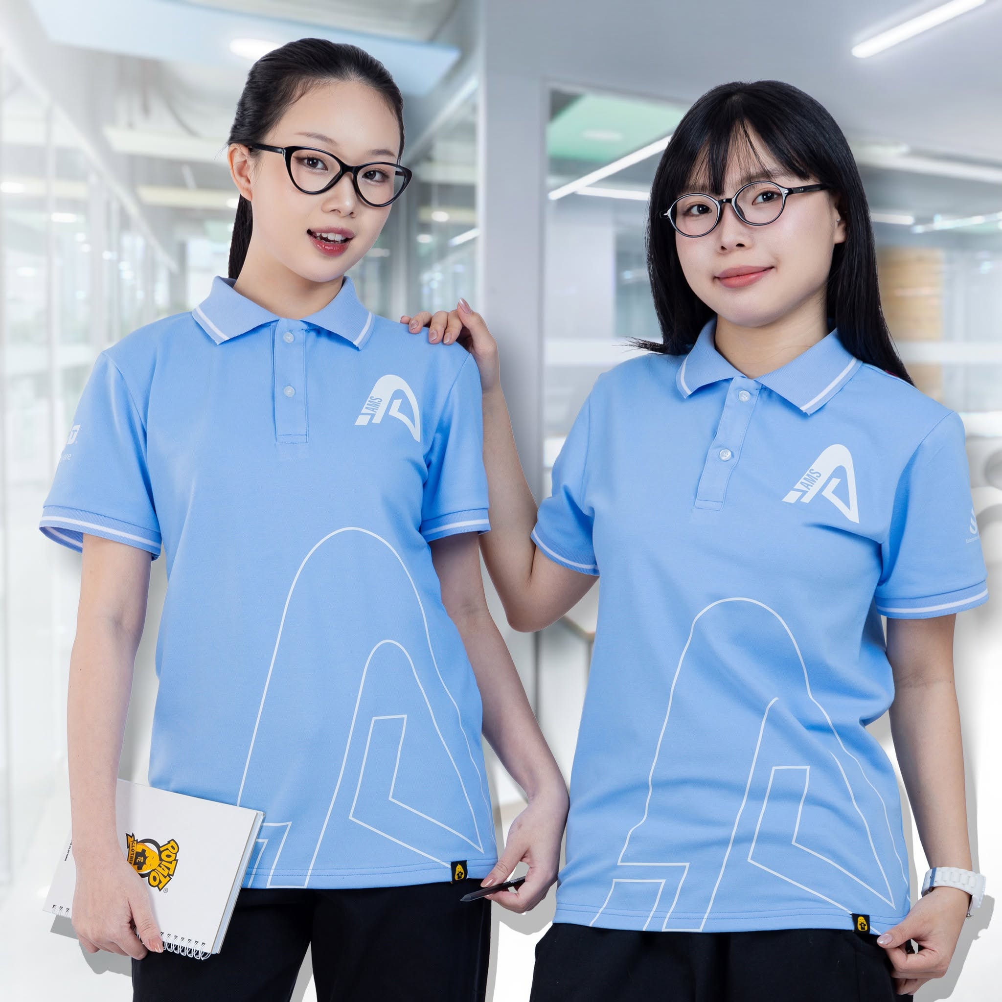 Bo cổ dệt 1 đường viền - ảnh mẫu 2 tại Potato Clothing