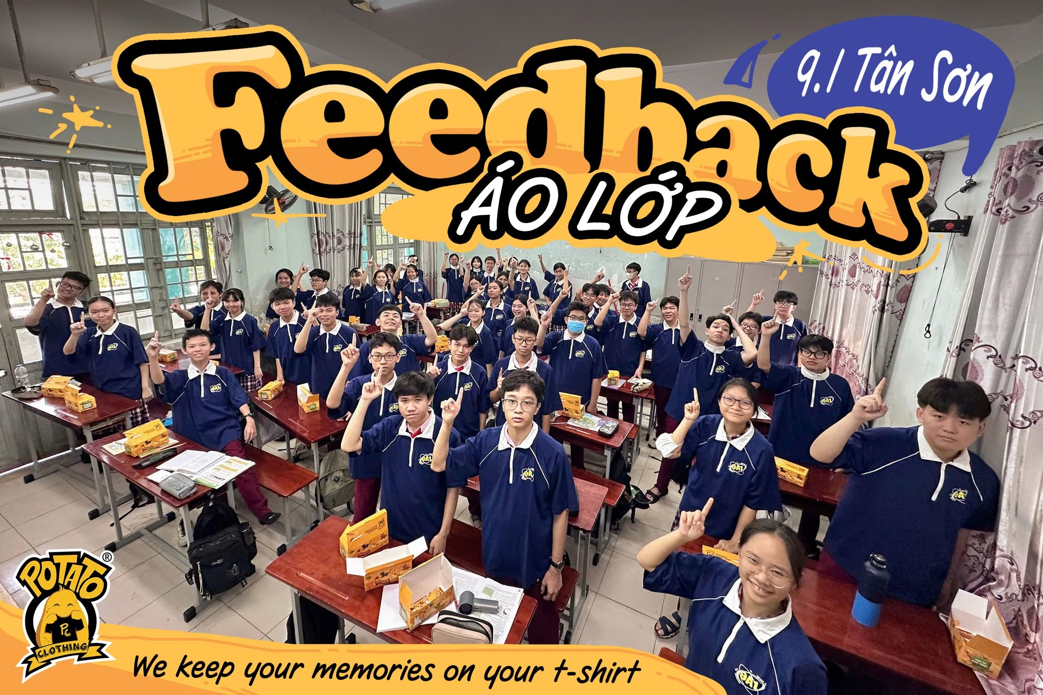 Feedback áo lớp xanh dương 3