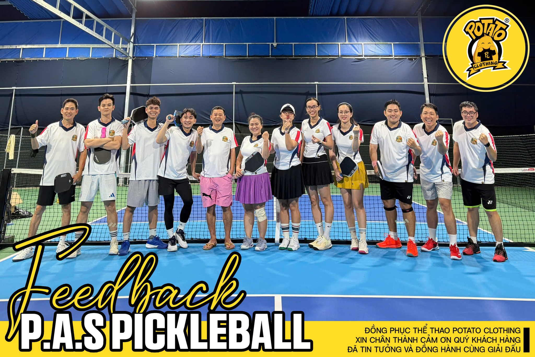 Feedback khách hàng đồng phục Pickleball Potato Clothing 2