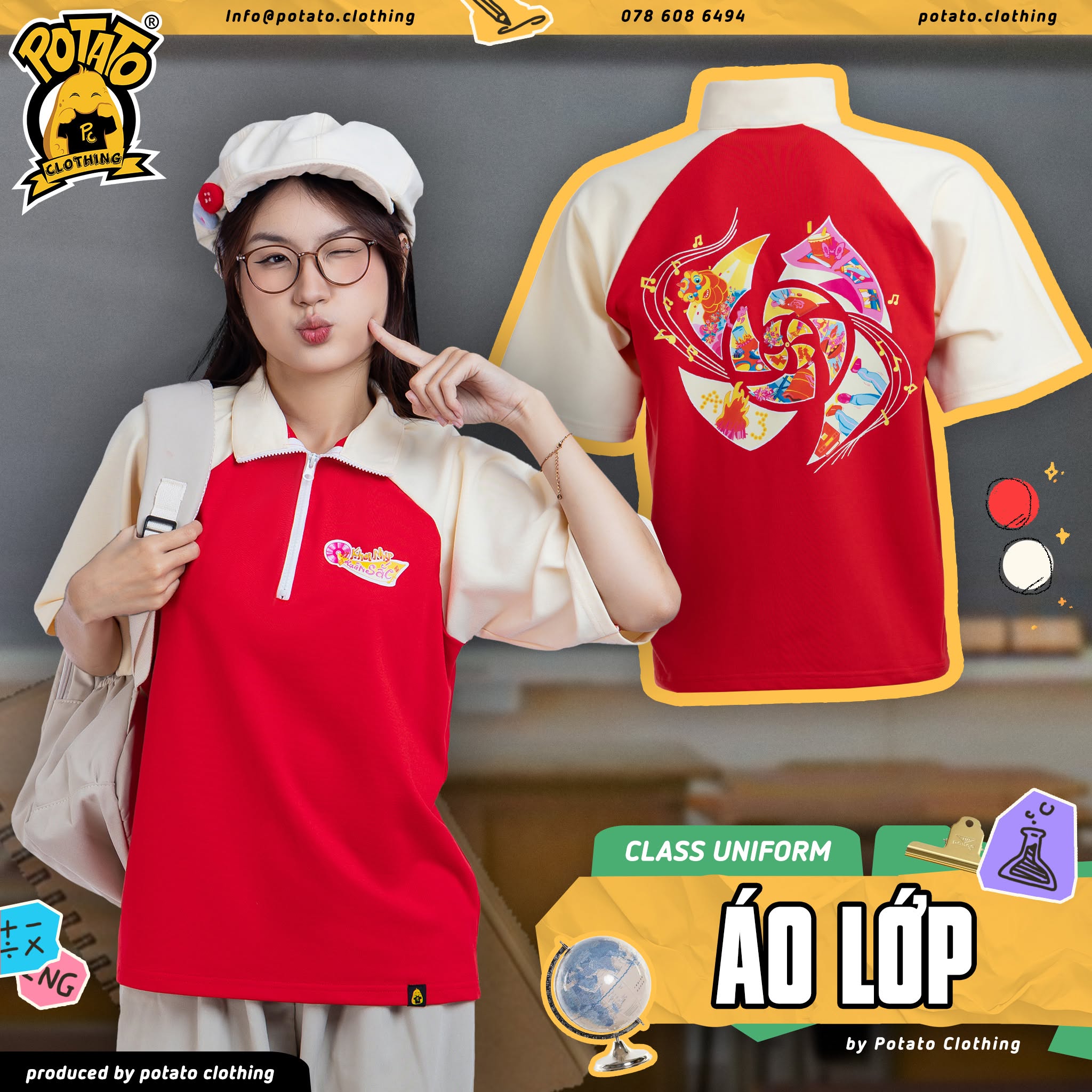 Áo polo zippy đỏ mẫu 3