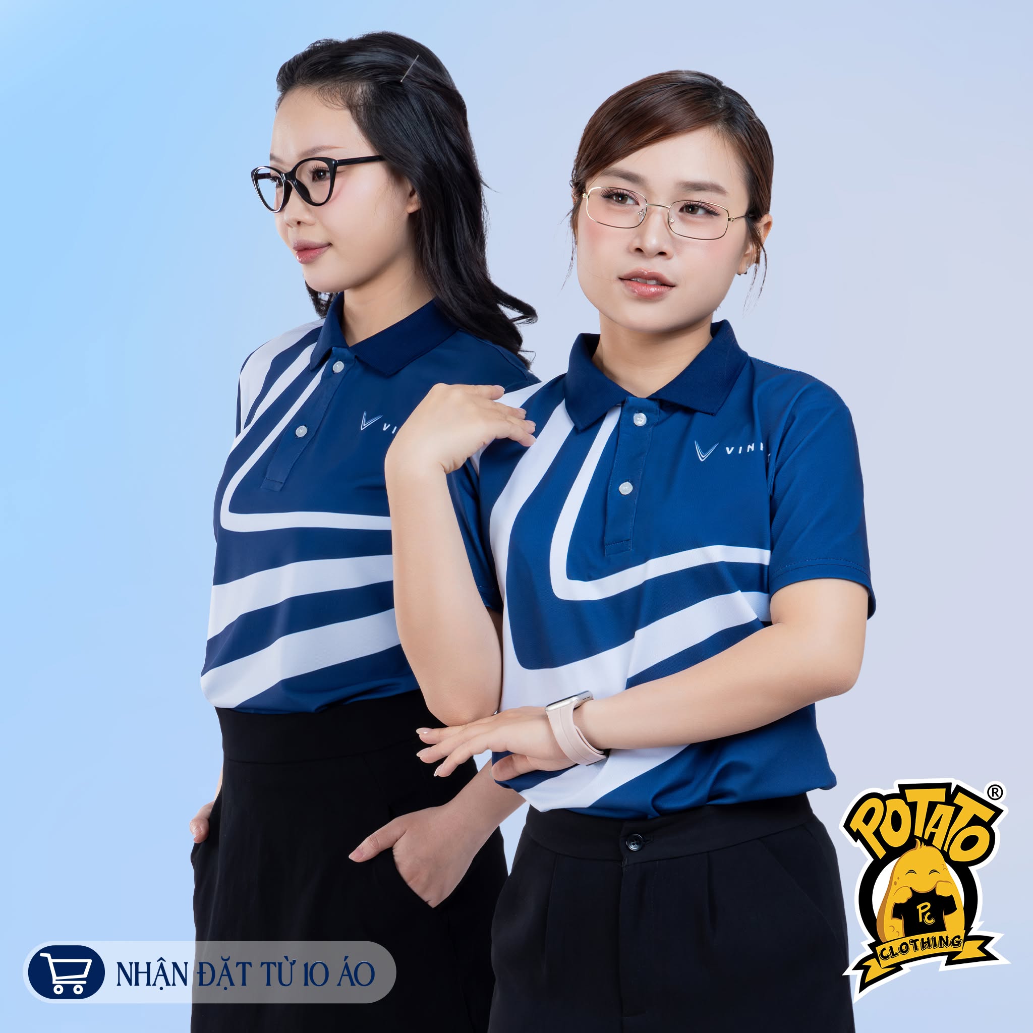 Bo cổ trơn - ảnh mẫu 2 tại Potato Clothing