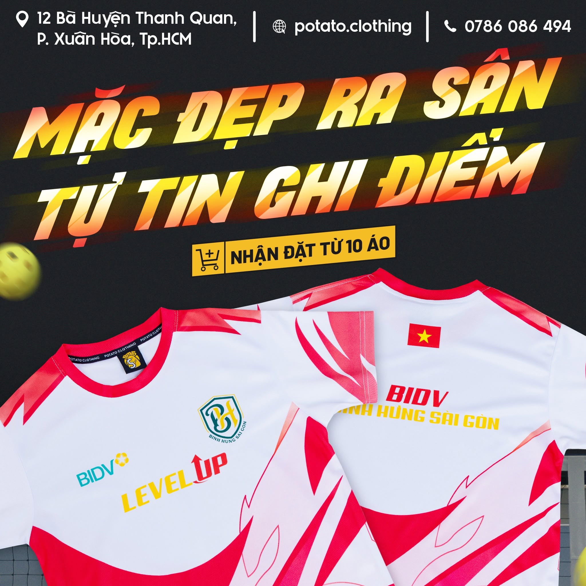 Feedback khách hàng Potato Clothing Pickleball 3