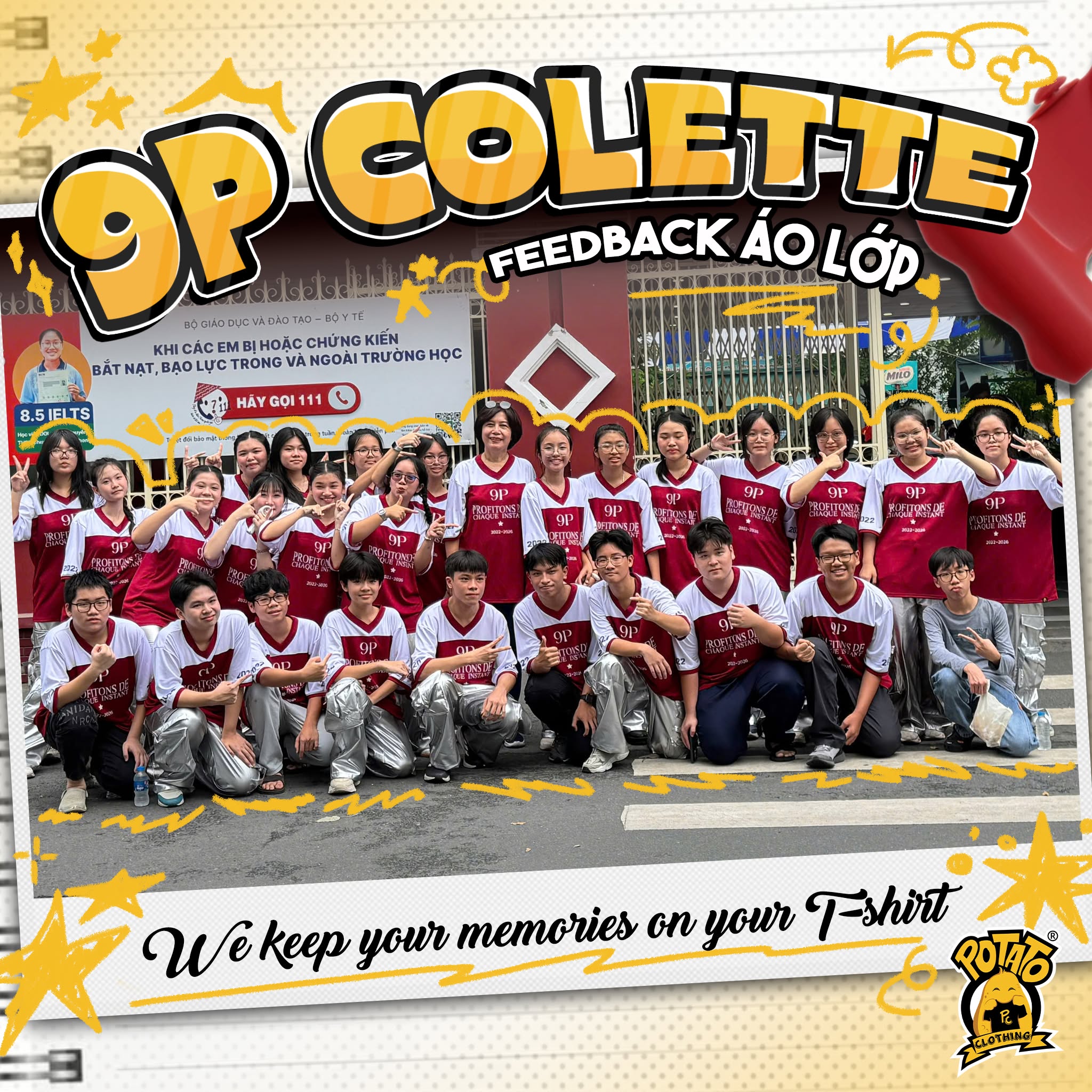 Feedback áo lớp bóng bầu dục 9P Colette - ảnh 1