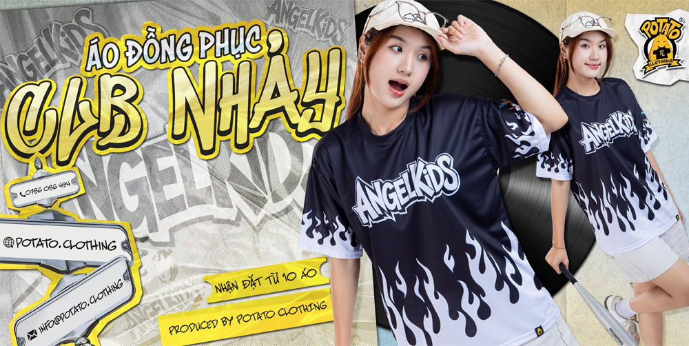 Áo thun lớp in chuyển nhiệt mẫu mới - Angel Kids Rạch Giá