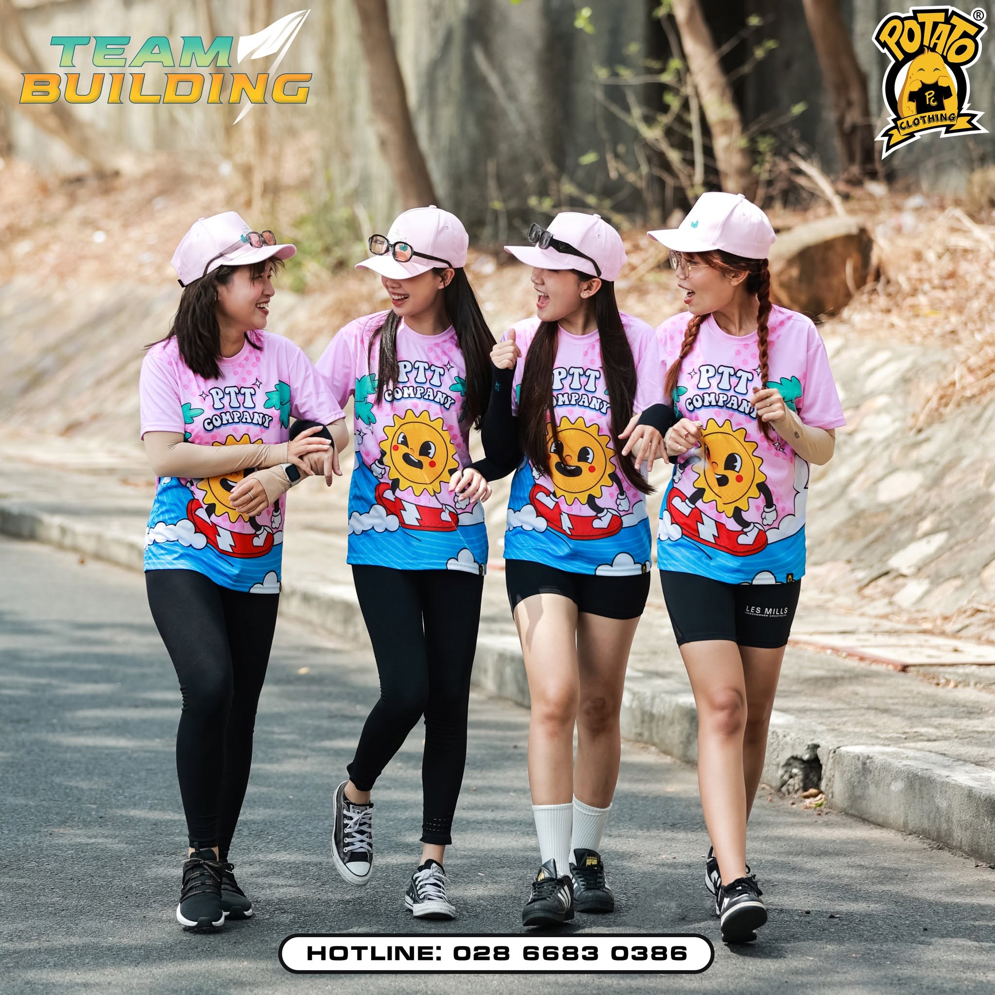 Áo đồng phục team building mau-hong ảnh 1