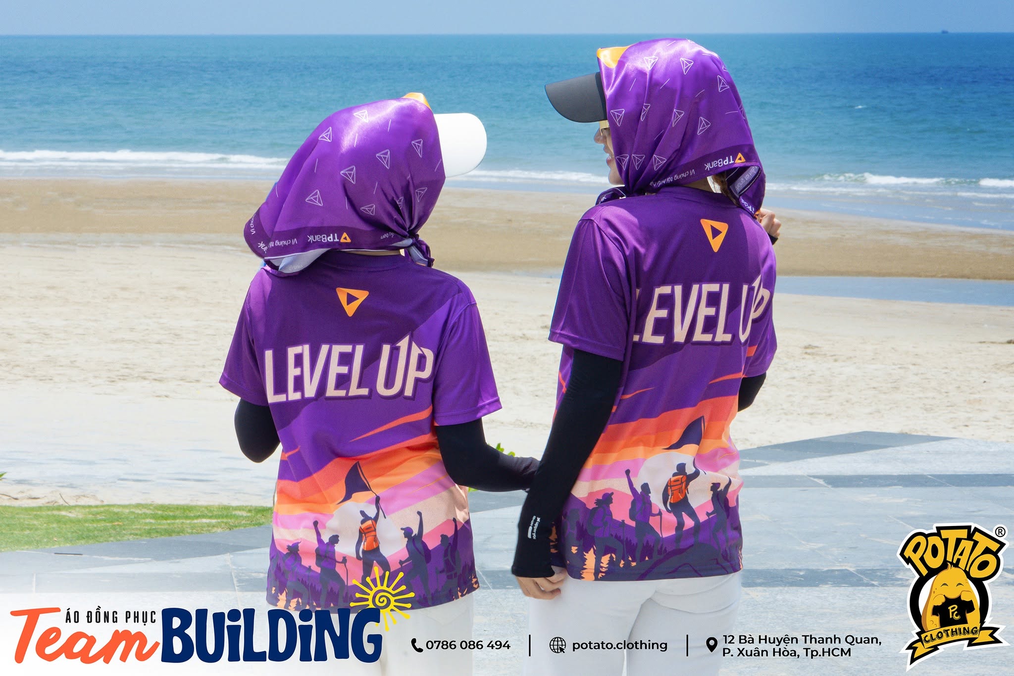 Áo đồng phục team building mau-tim ảnh 3