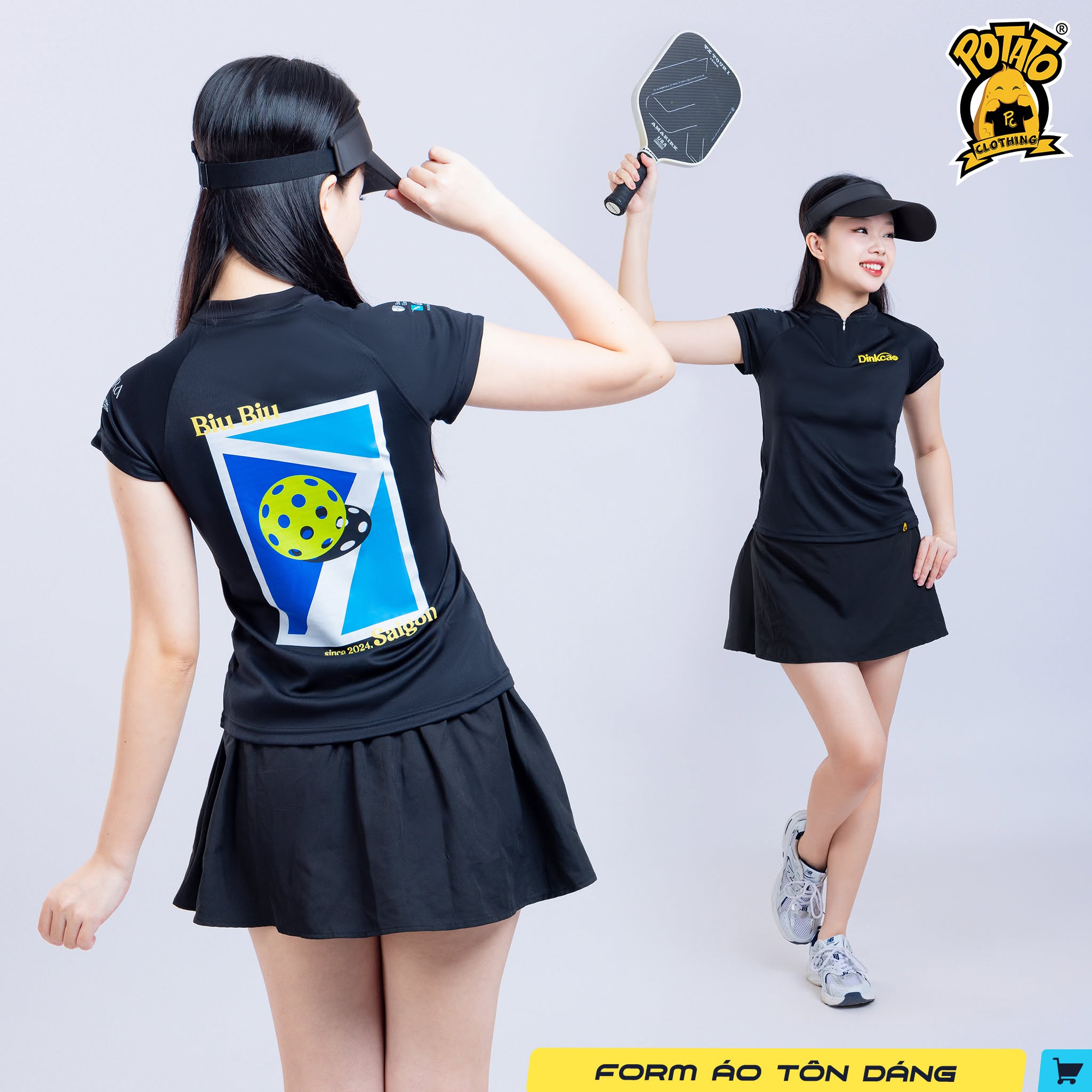 Mẫu đồng phục áo thun Pickleball cổ Zip số 5