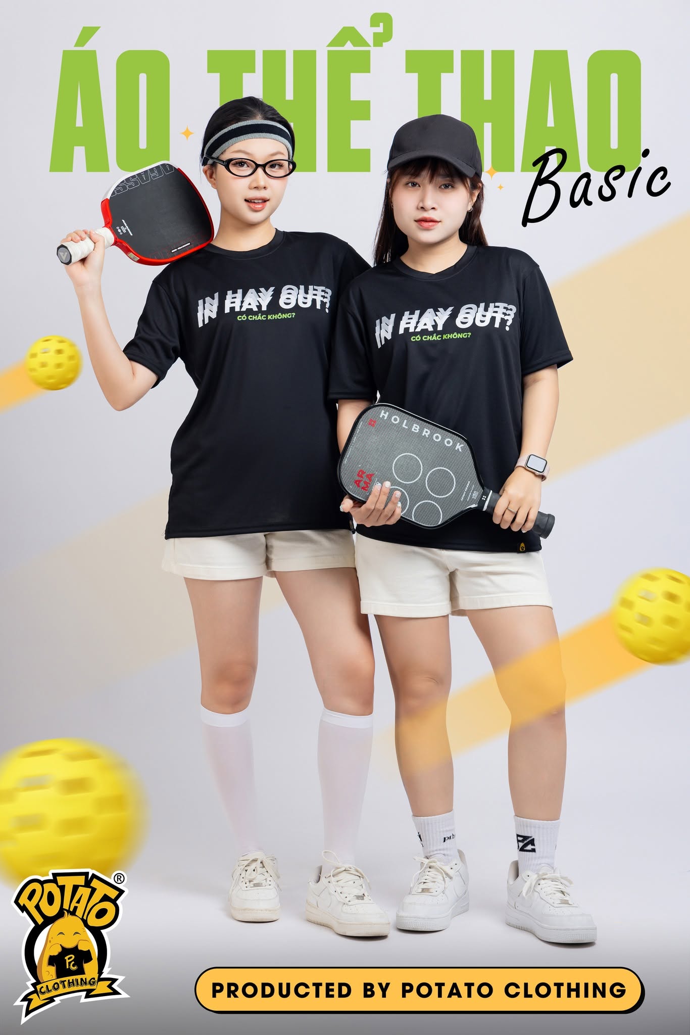 Mẫu áo thun Pickleball nữ màu Đen 15